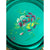 EAPG Dithridge Green Glass Ribbon Plate – Antique c 1900