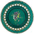 EAPG Dithridge Green Glass Ribbon Plate – Antique c 1900