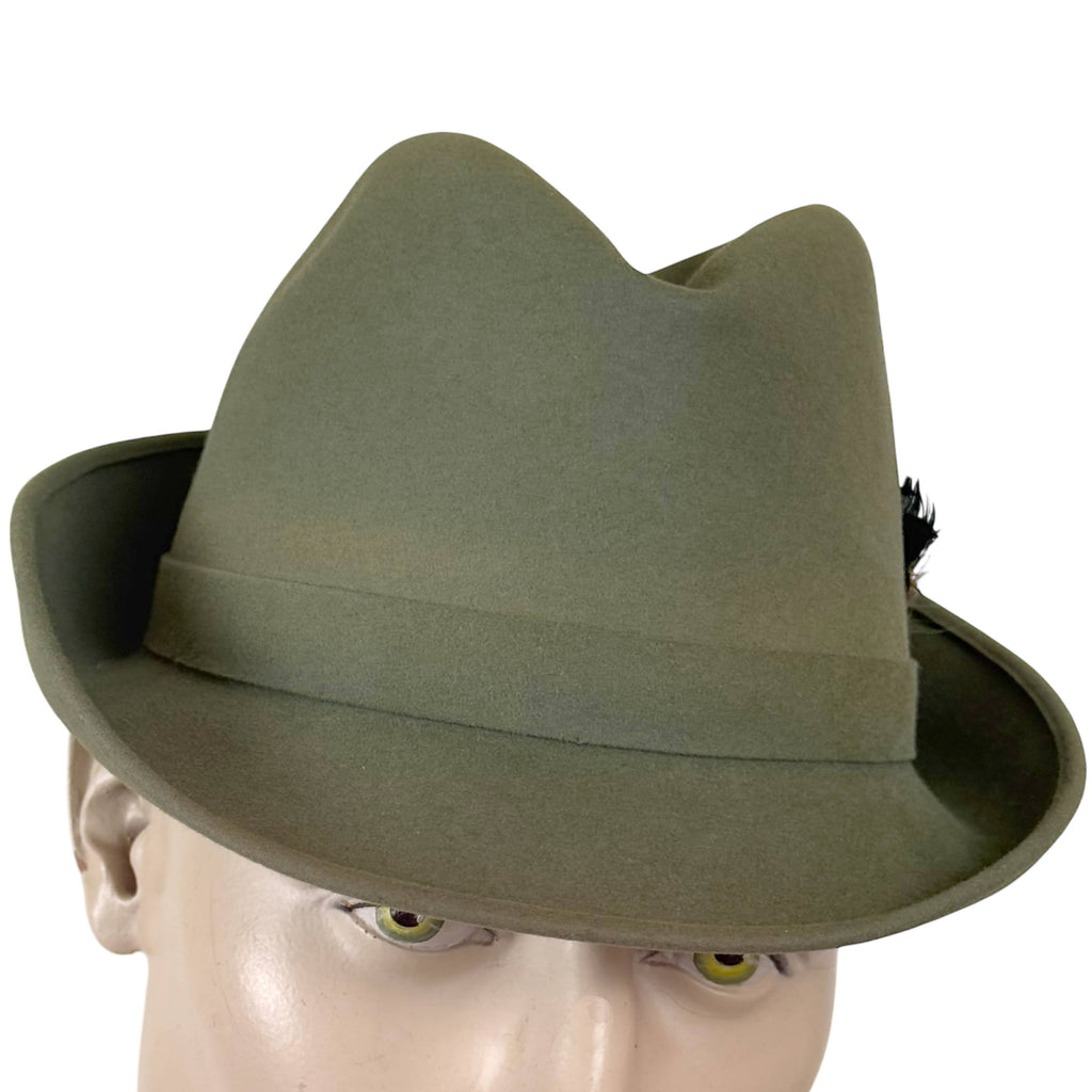 Vintage Dobbs fur felt hat front view