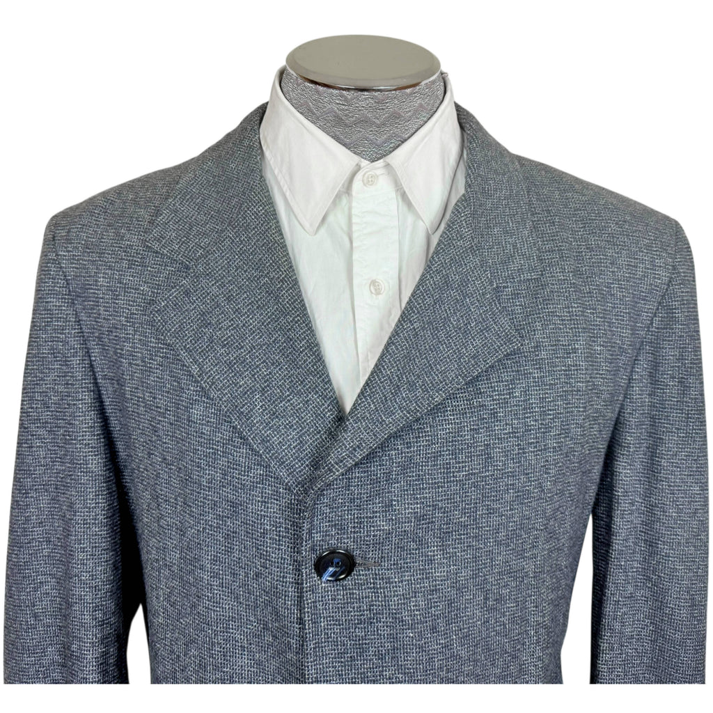 Vintage 1970s Men’s Overcoat Wool Poly Blend Size 42