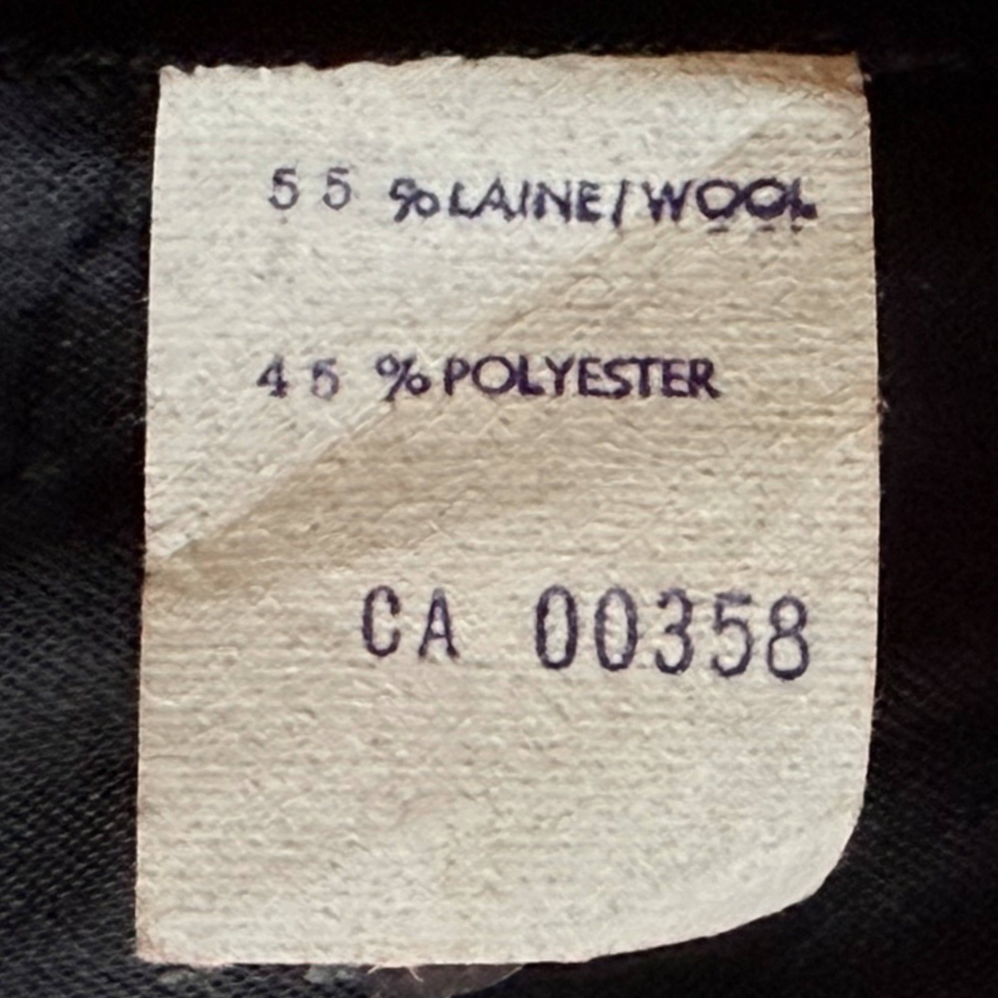 Vintage 1970s Men’s Overcoat Wool Poly Blend Size 42