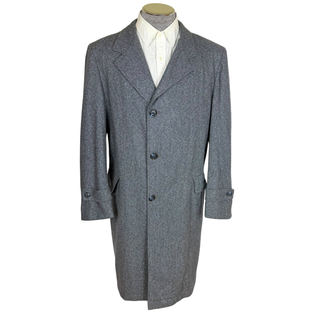 Vintage 1970s Men’s Overcoat Wool Poly Blend Size 42