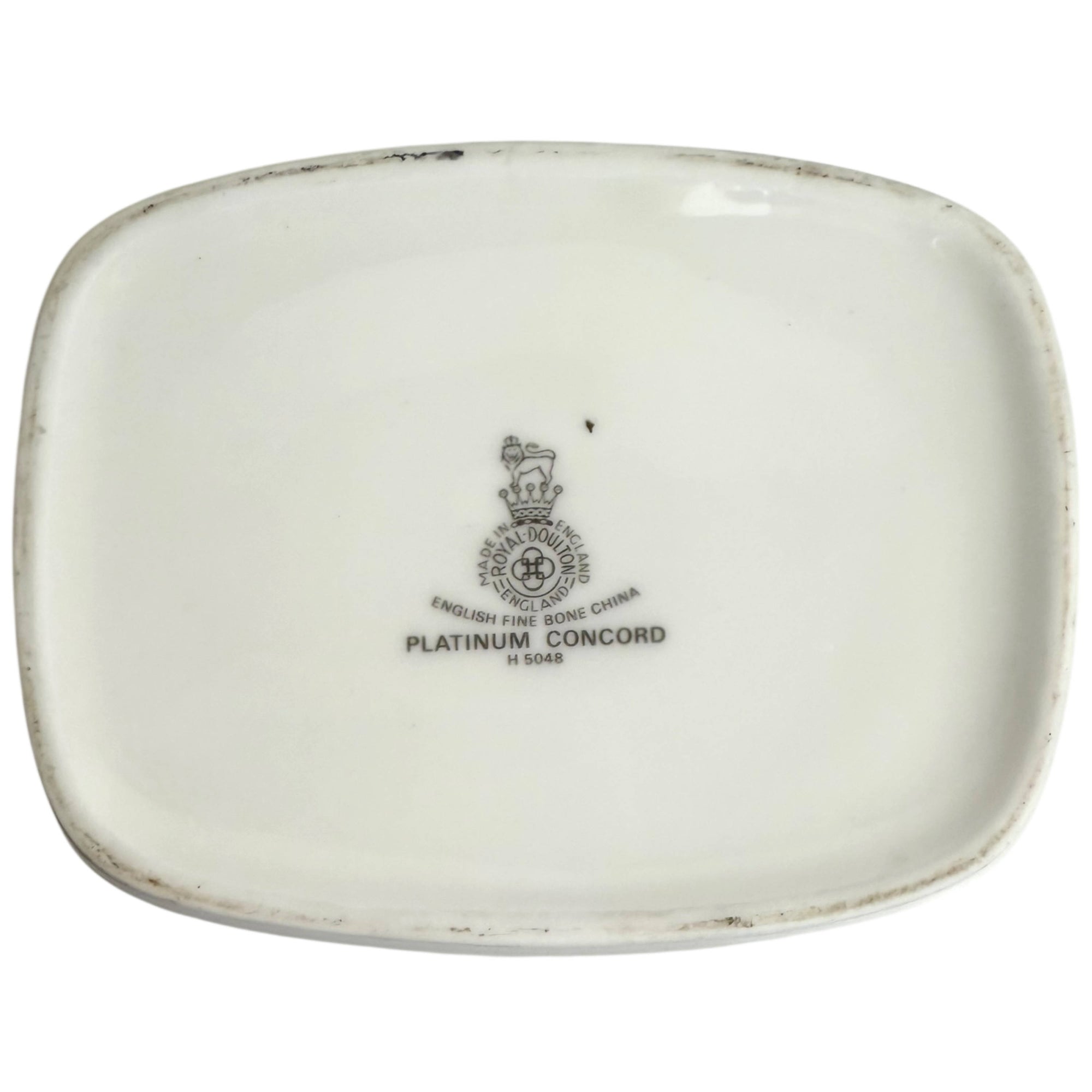 Royal Doulton Bone China Platinum Concord Creamer Sugar Bowl