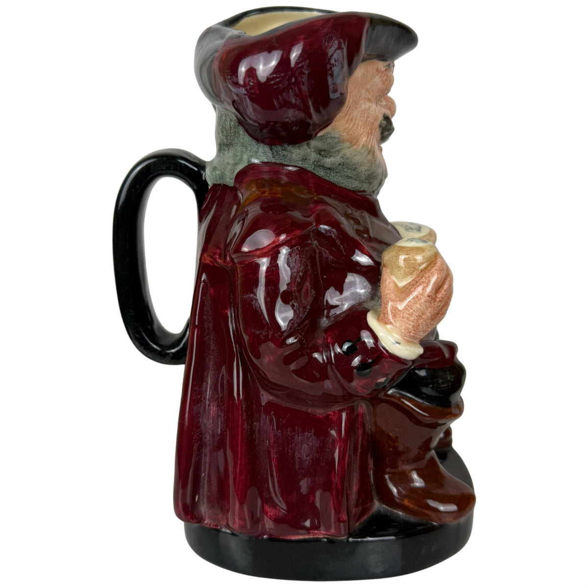 Vintage Royal Doulton Falstaff jug side view