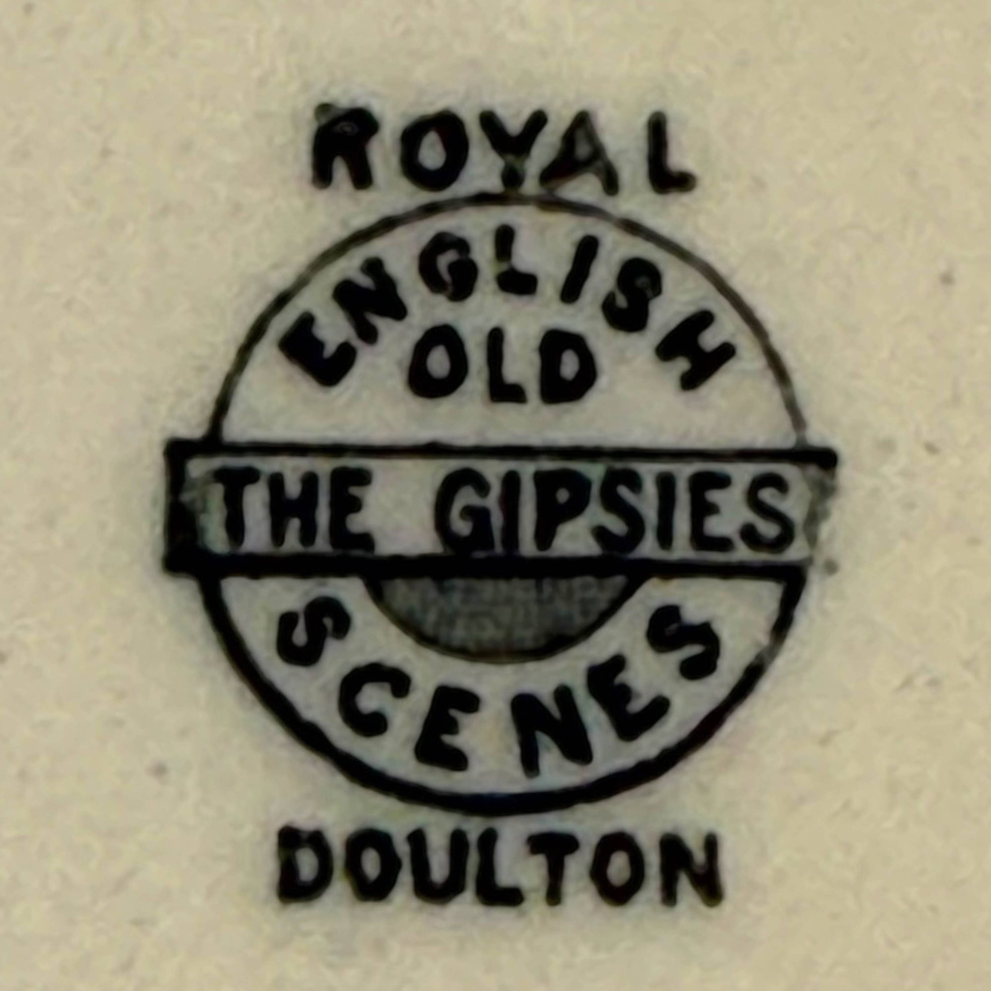 Antique Royal Doulton Gipsies Plate Old English Scenes D3191