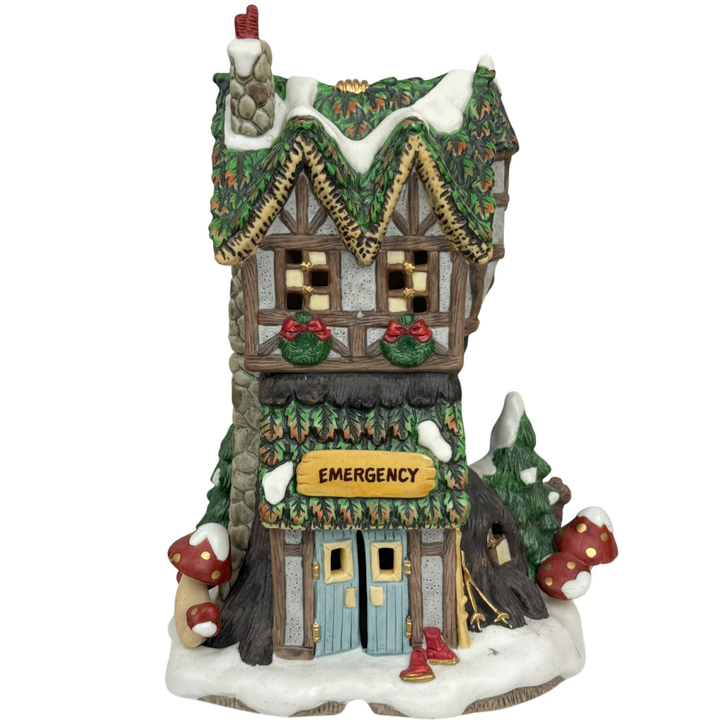 1993 Fitz & Floyd Doctor’s Office Holiday Hamlet Figurine Christmas House