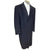 Vintage 1970s Overcoat Navy Blue Cashmere Blend Size 46