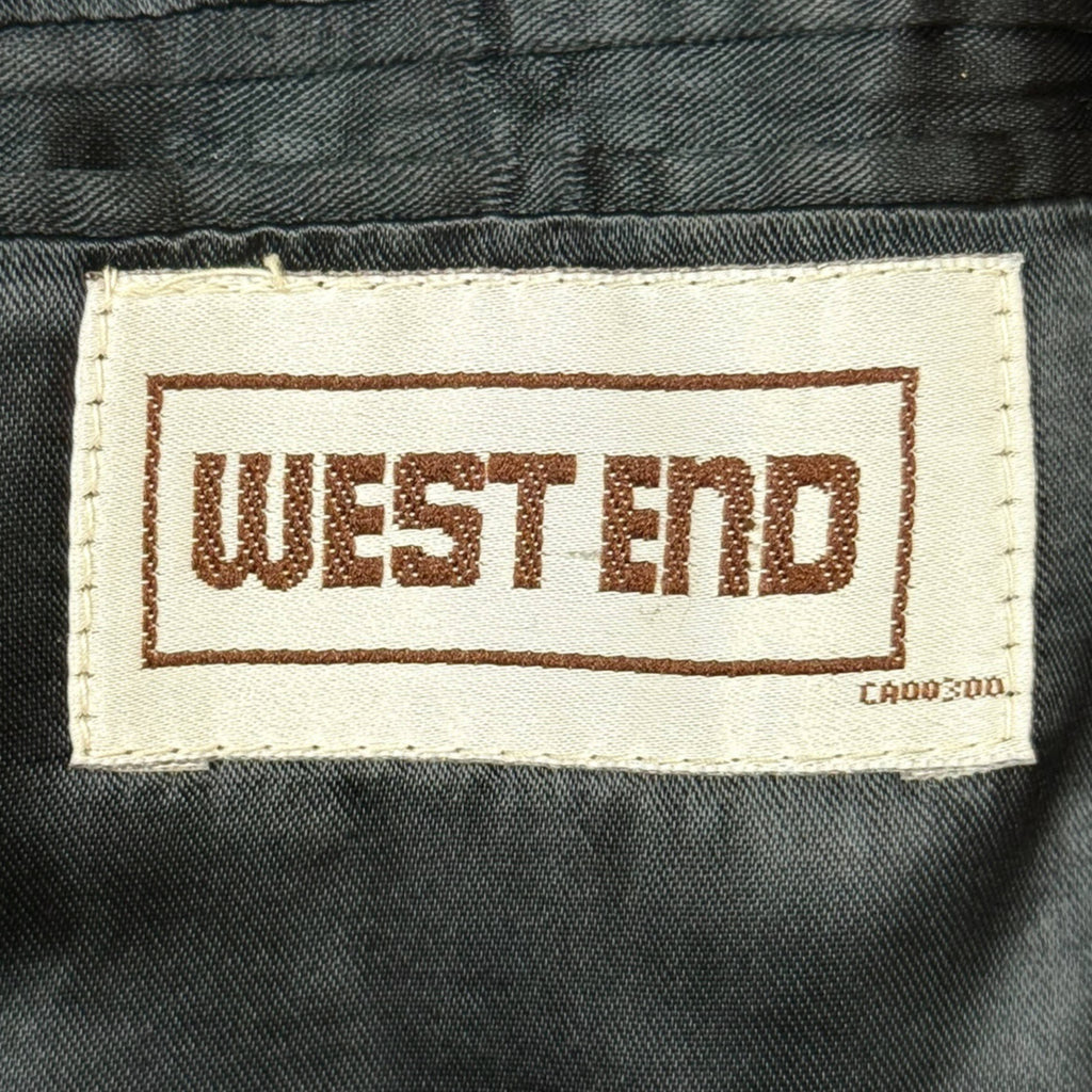 Vintage 1970s Overcoat Navy Blue Cashmere Blend Size 46