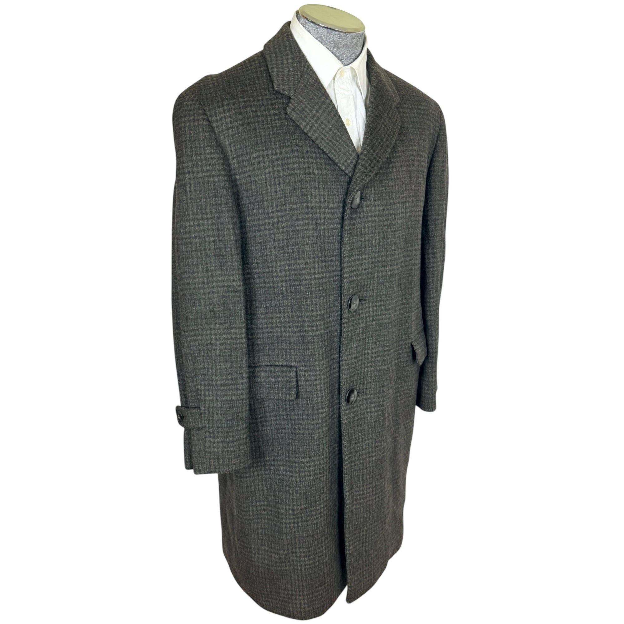 Vintage 1950s Wool Overcoat Dupuis Frères Montreal Size M