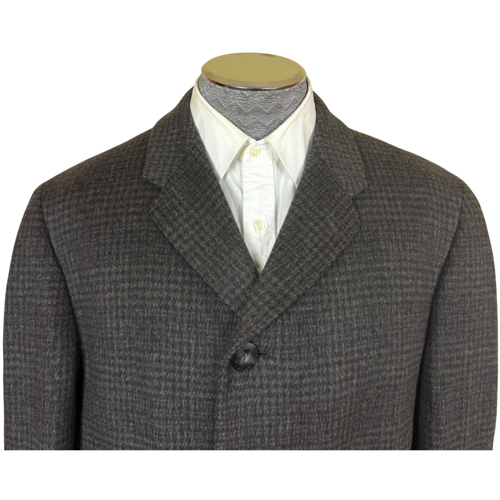 Vintage 1950s Wool Overcoat Dupuis Frères Montreal Size M