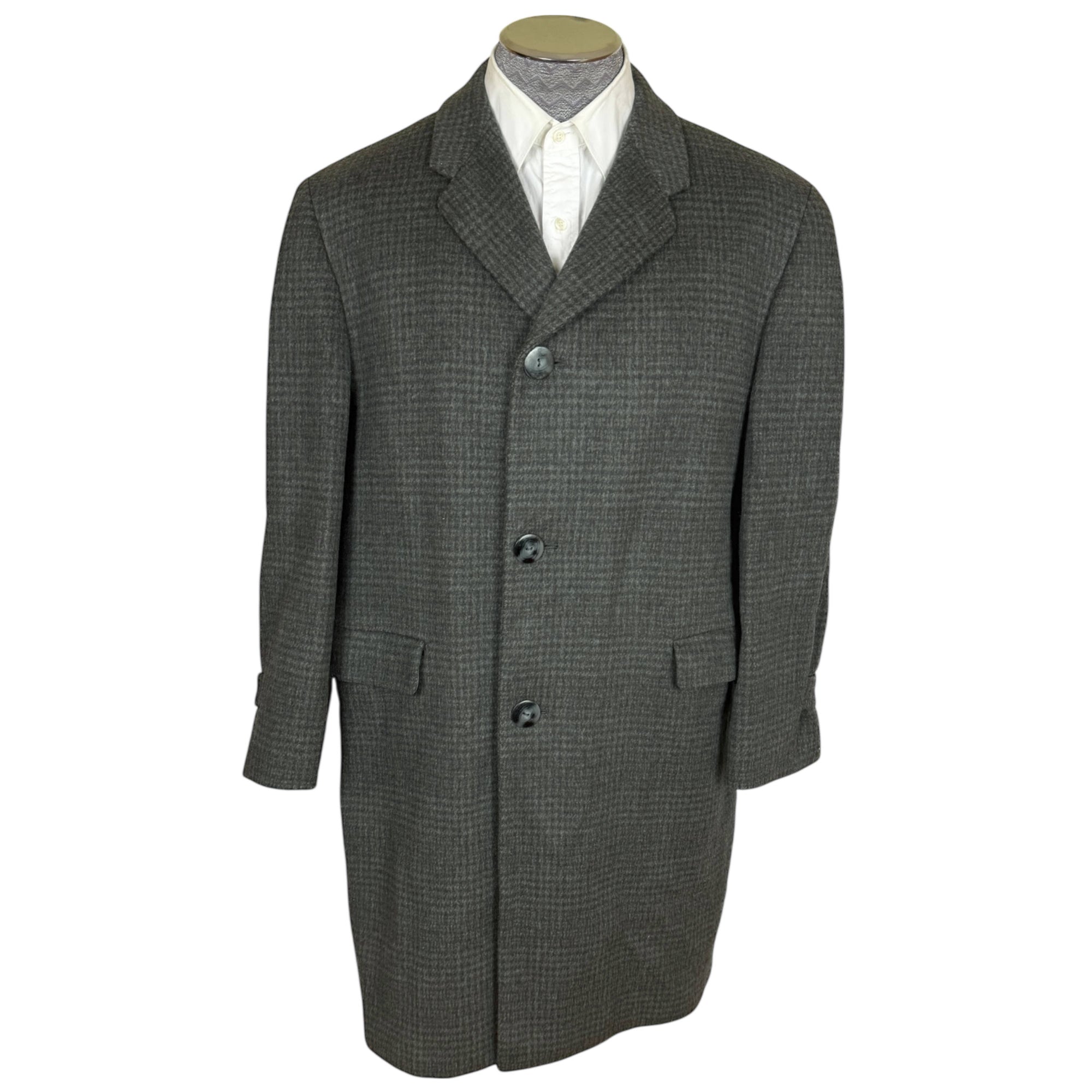Vintage 1950s Wool Overcoat Dupuis Frères Montreal Size M