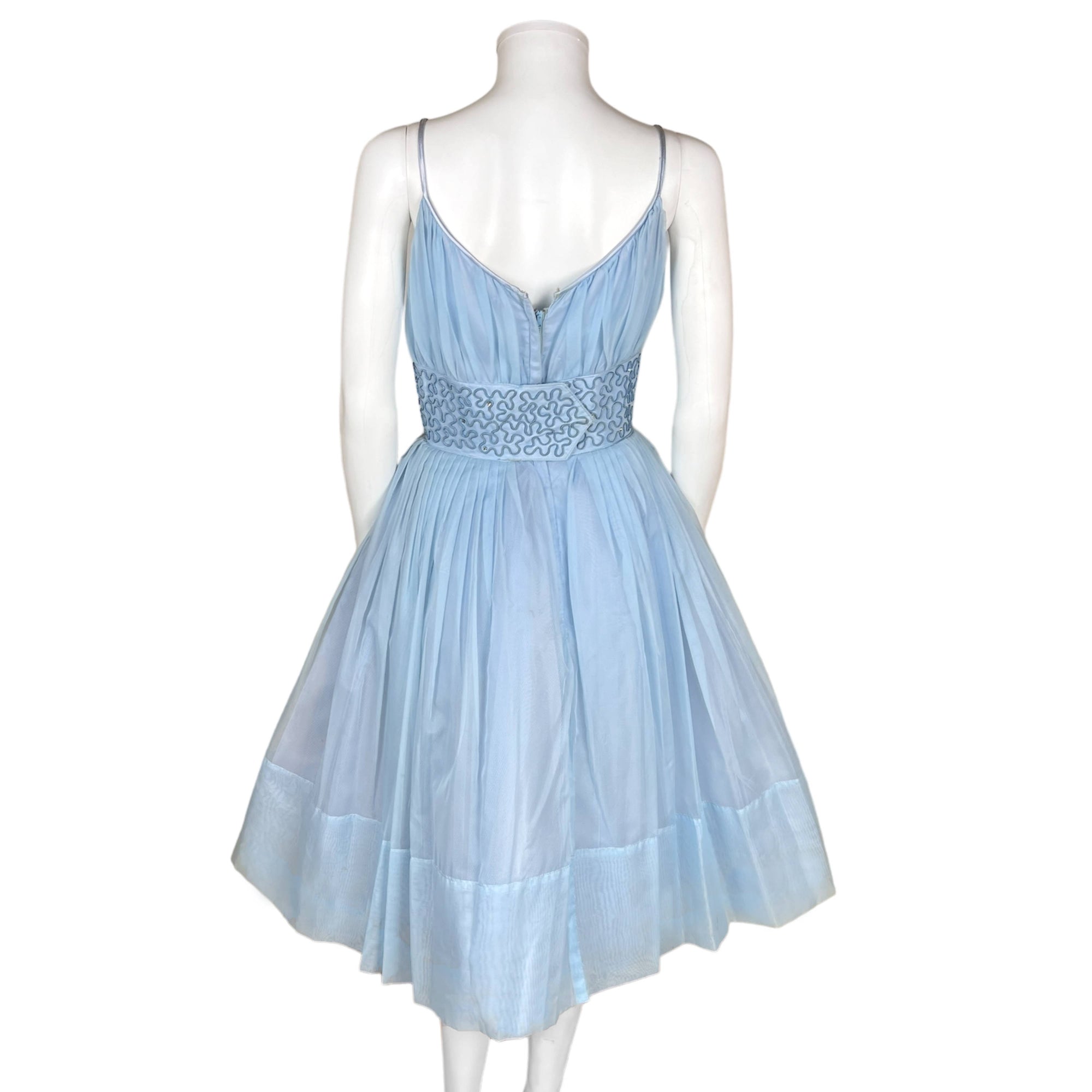 Vintage 1960s Party Dress Blue Organza Size M – Poppy's Vintage Clothing Vintage 1960s Party Dress Blue Organza Size M – Poppy's Vintage Clothing