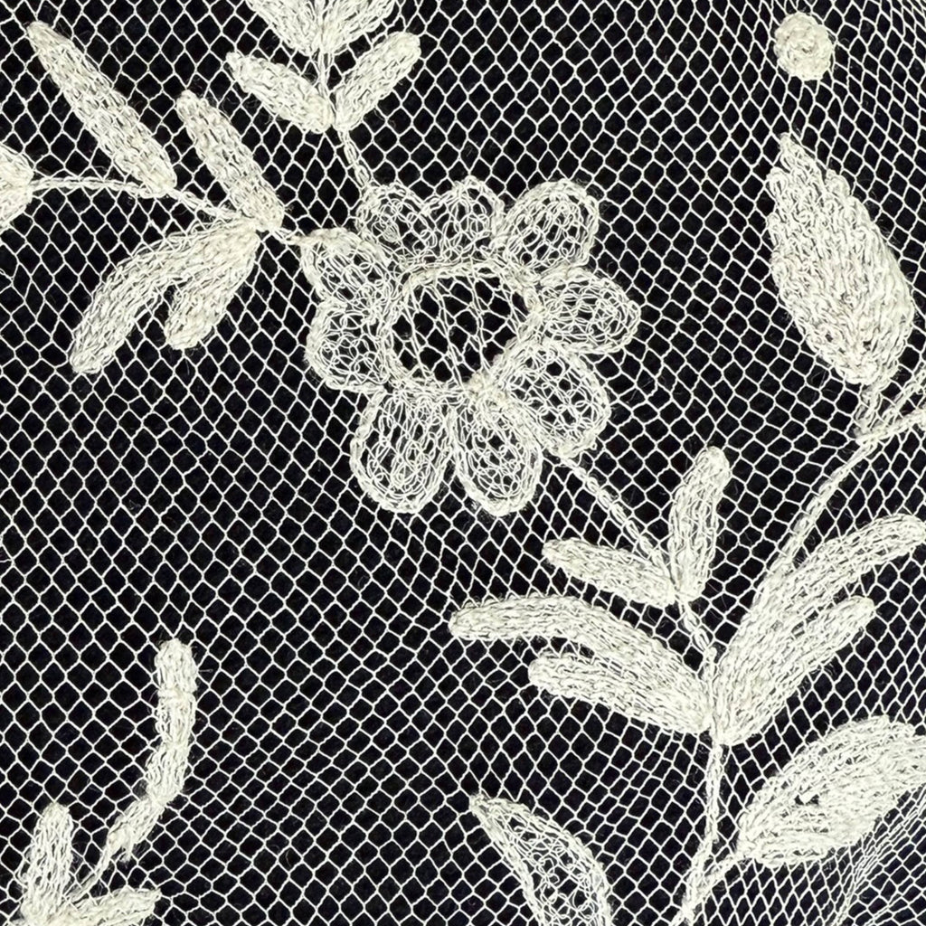 Edwardian Tambour Embroidered Net Lace Capelet Bertha Collar c.1905–1910