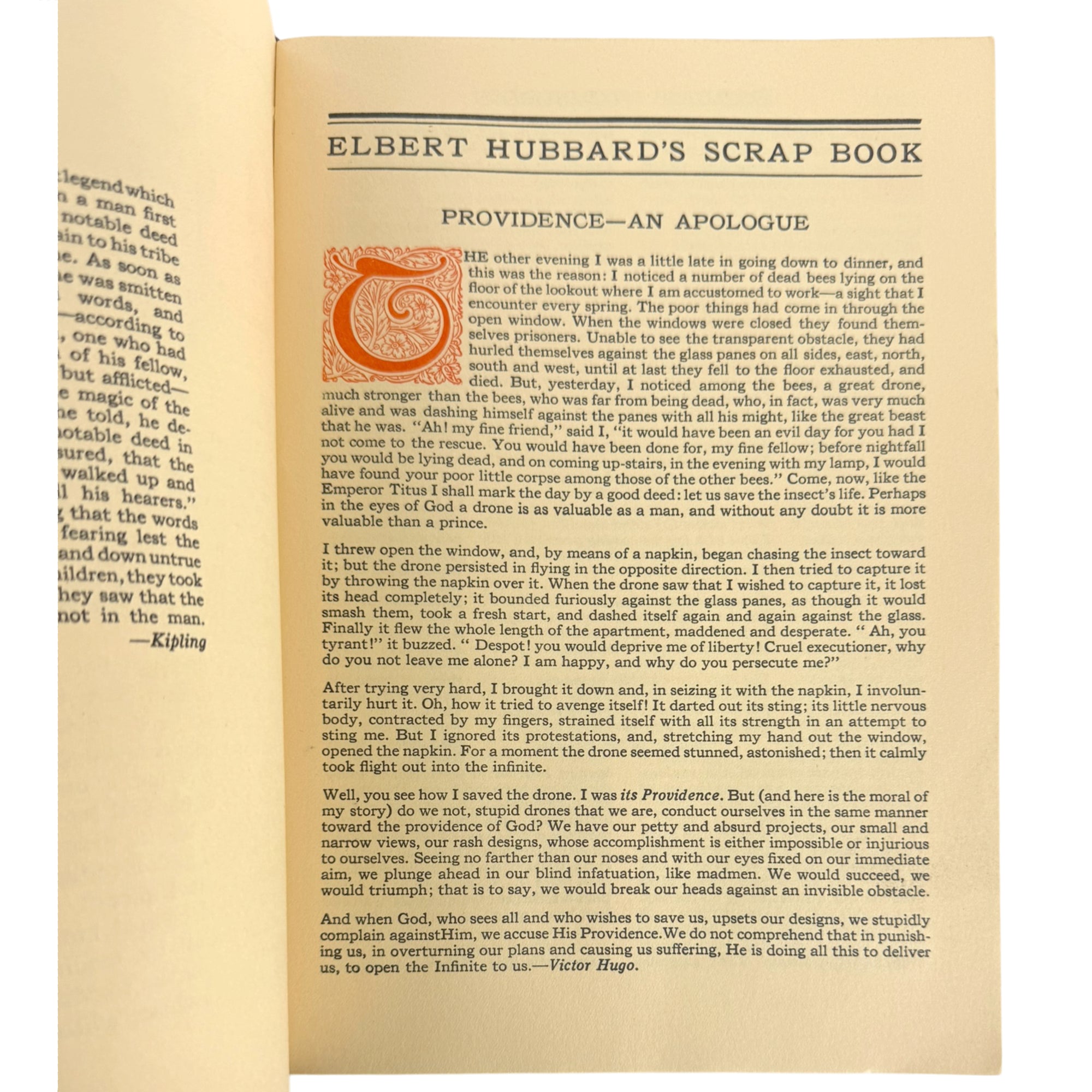 Interior page from Elbert Hubbard's Scrap Book