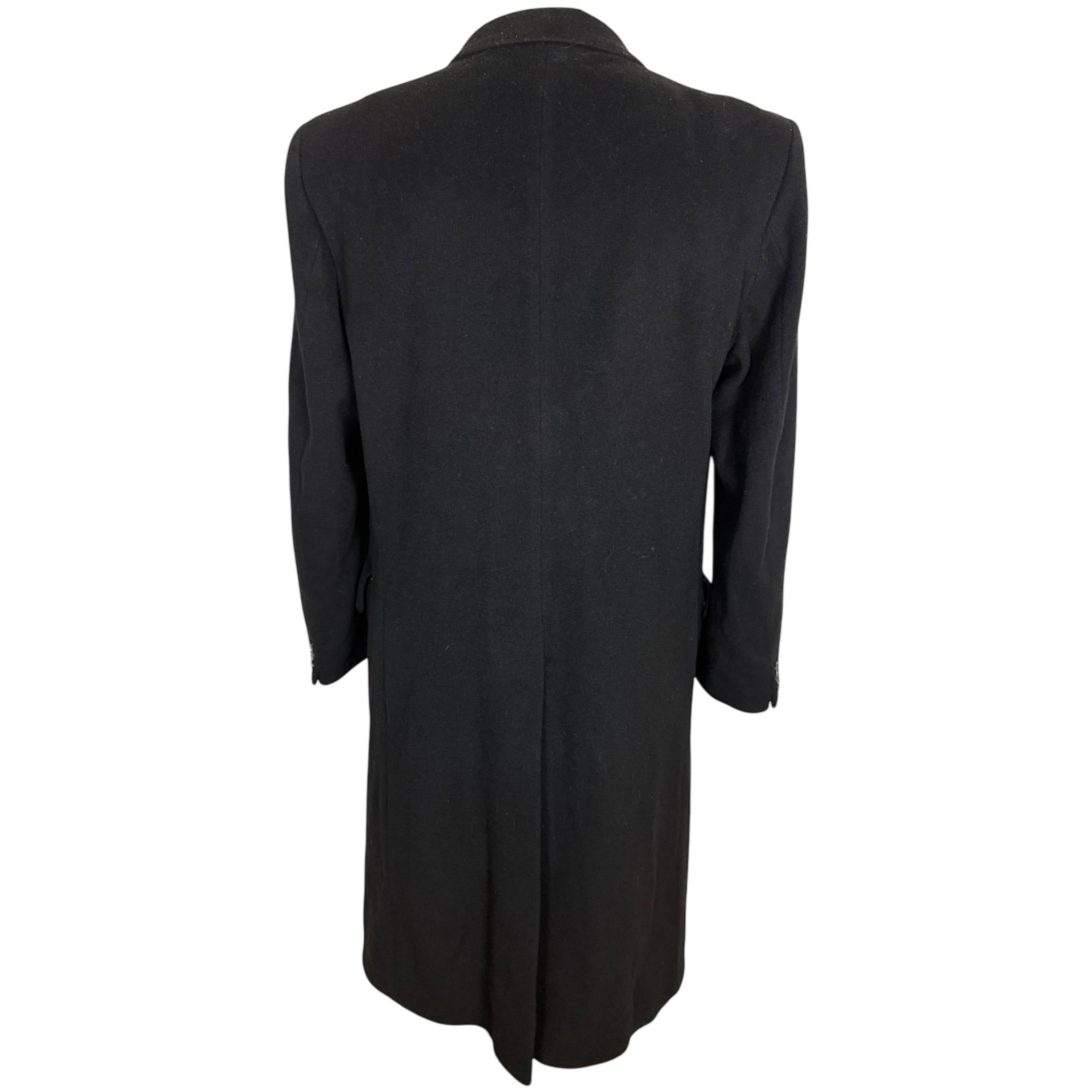 1980s Vintage Yves Saint Laurent Overcoat Made in England 44R