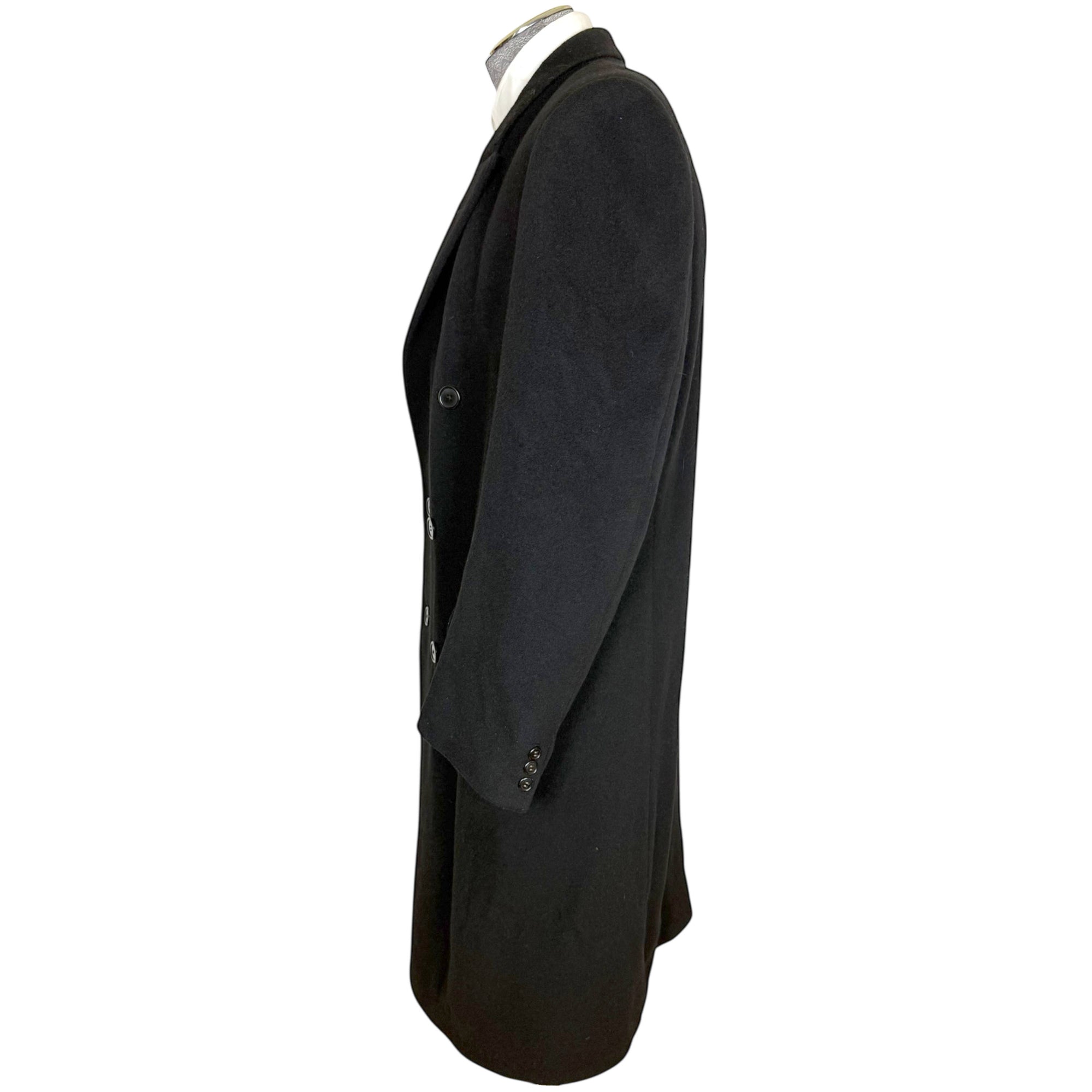 1980s Vintage Yves Saint Laurent Overcoat Made in England 44R
