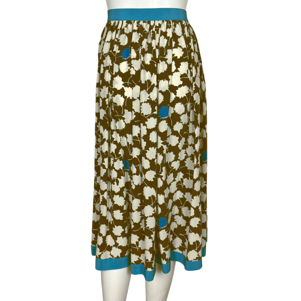 Vintage 1980s Escada Silk Skirt Margaretha Ley Sz 38 Germany