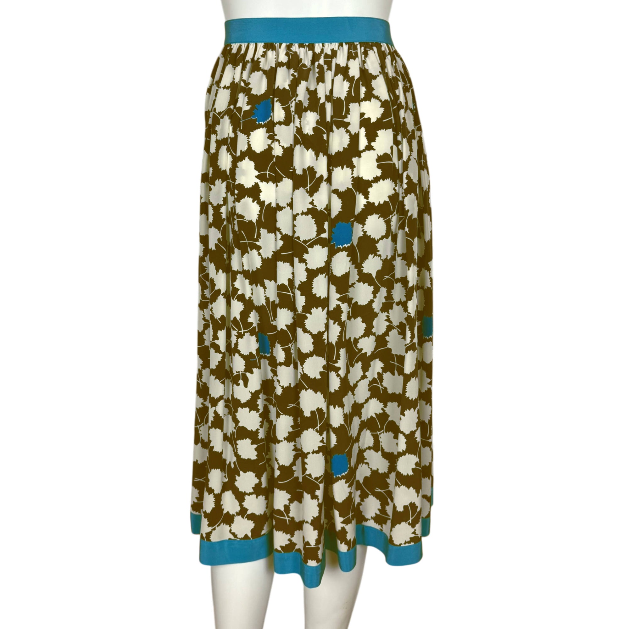 Vintage 1980s Escada Silk Skirt Margaretha Ley Sz 38 Germany