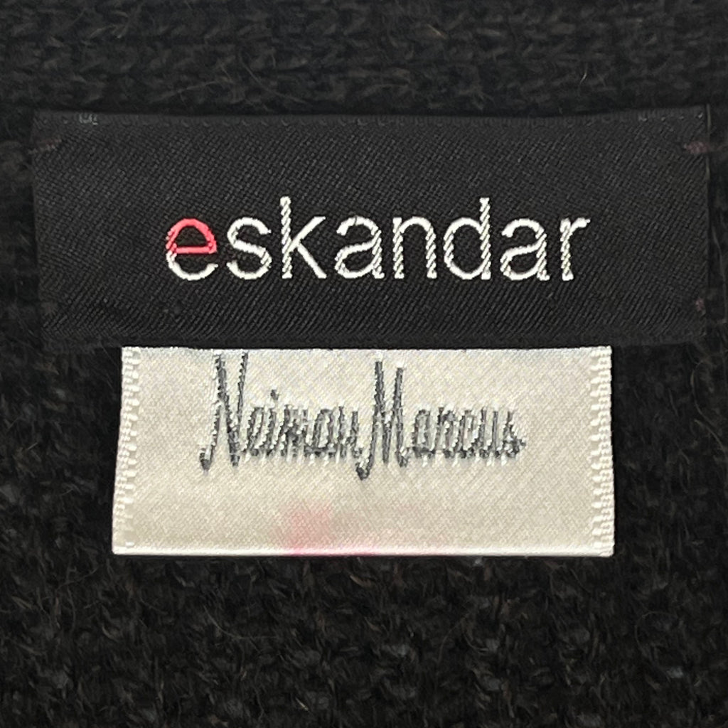 Eskandar Sweater Coat 100% Baby Alpaca Dark Brown O/S