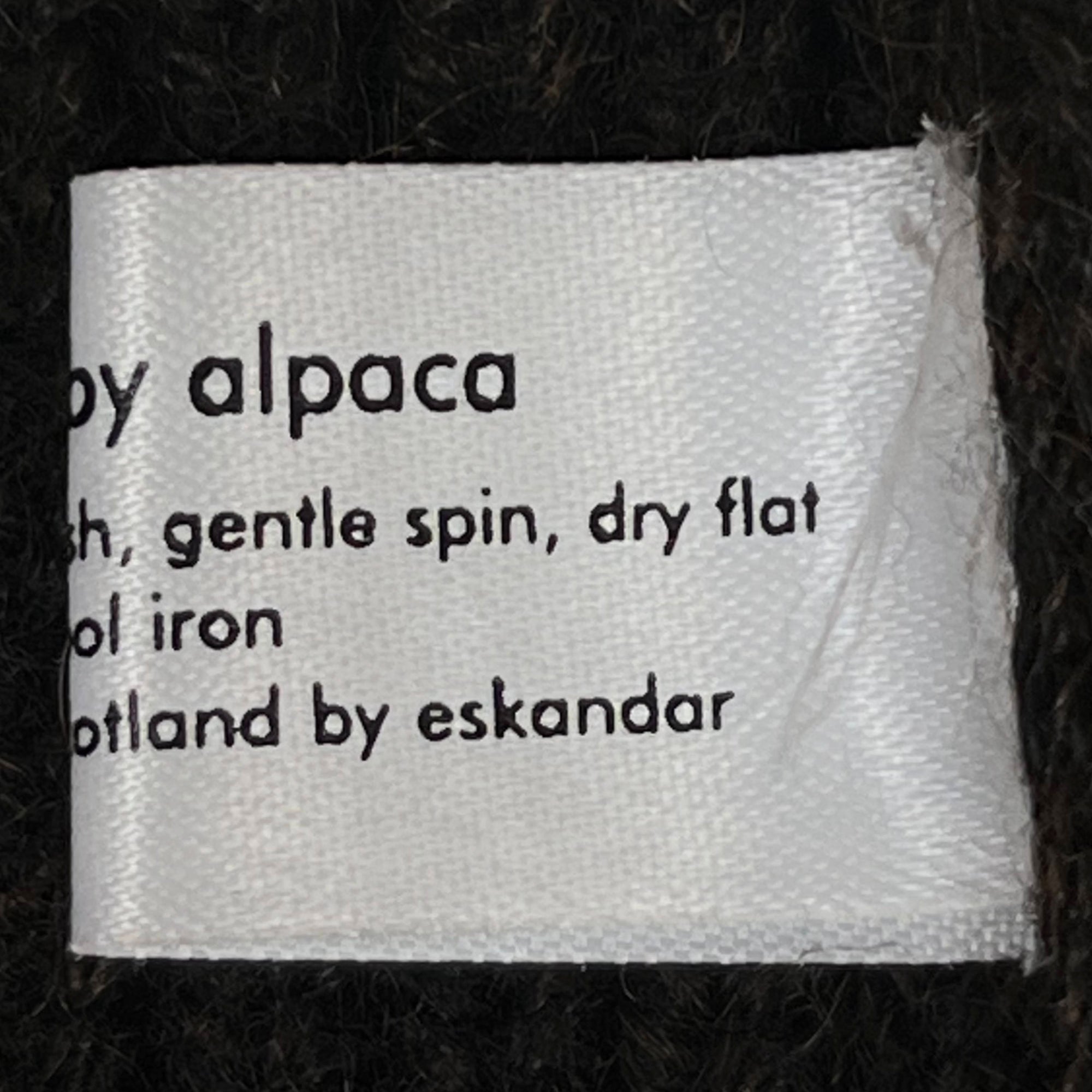 Eskandar Sweater Coat 100% Baby Alpaca Dark Brown O/S