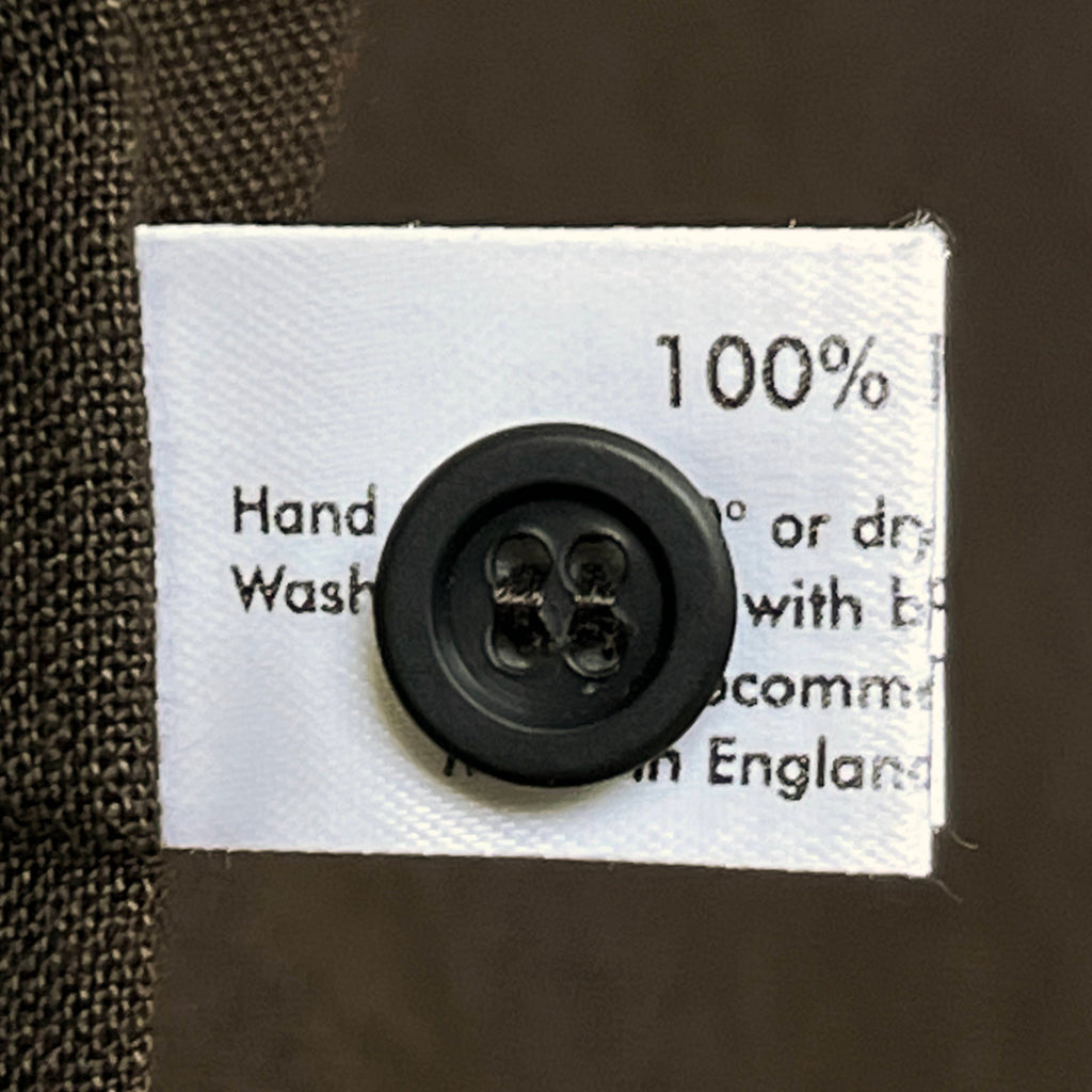 Eskandar Tunic Shirt Brown Linen Made in England 1 Size