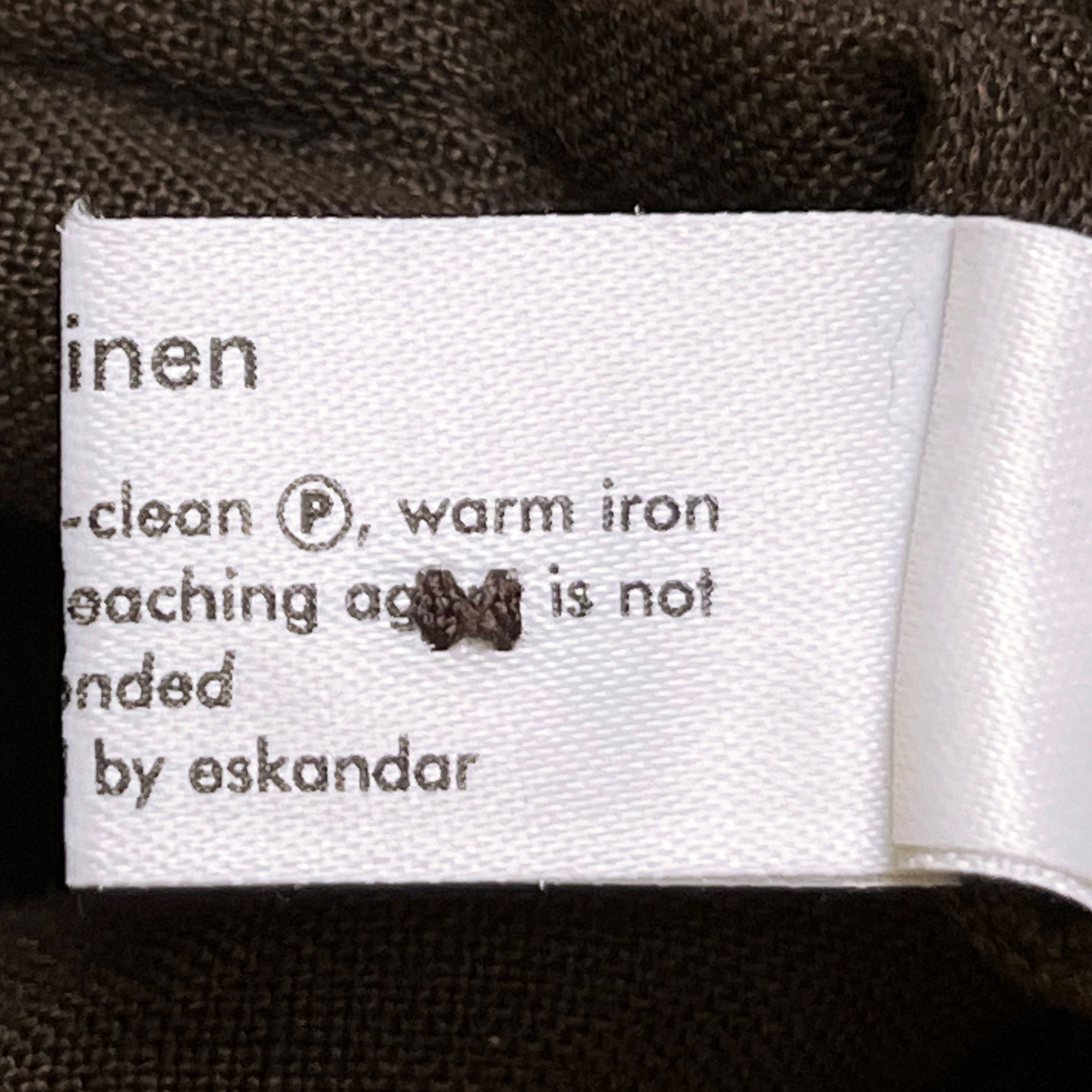 Eskandar Tunic Shirt Brown Linen Made in England 1 Size