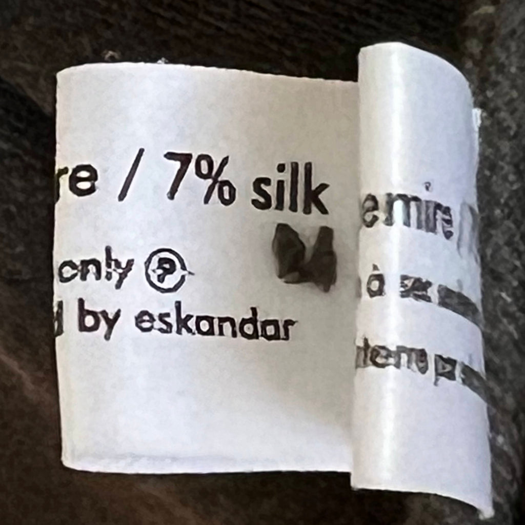 Eskandar Tunic Shirt Grey Cashmere Silk Blend England Size 2