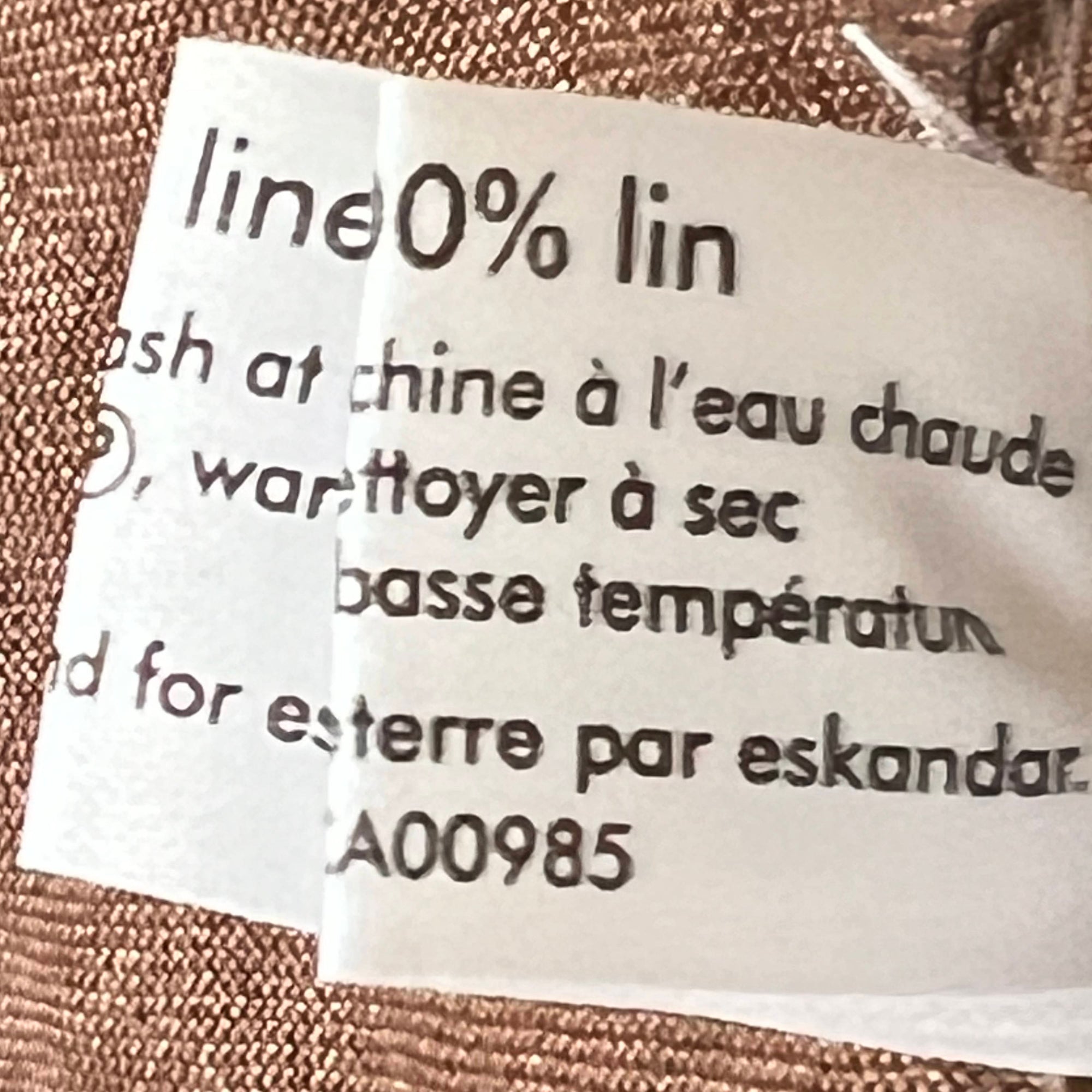 Vintage Eskandar Linen Coat Aboriginal Kimono Duster Size 2