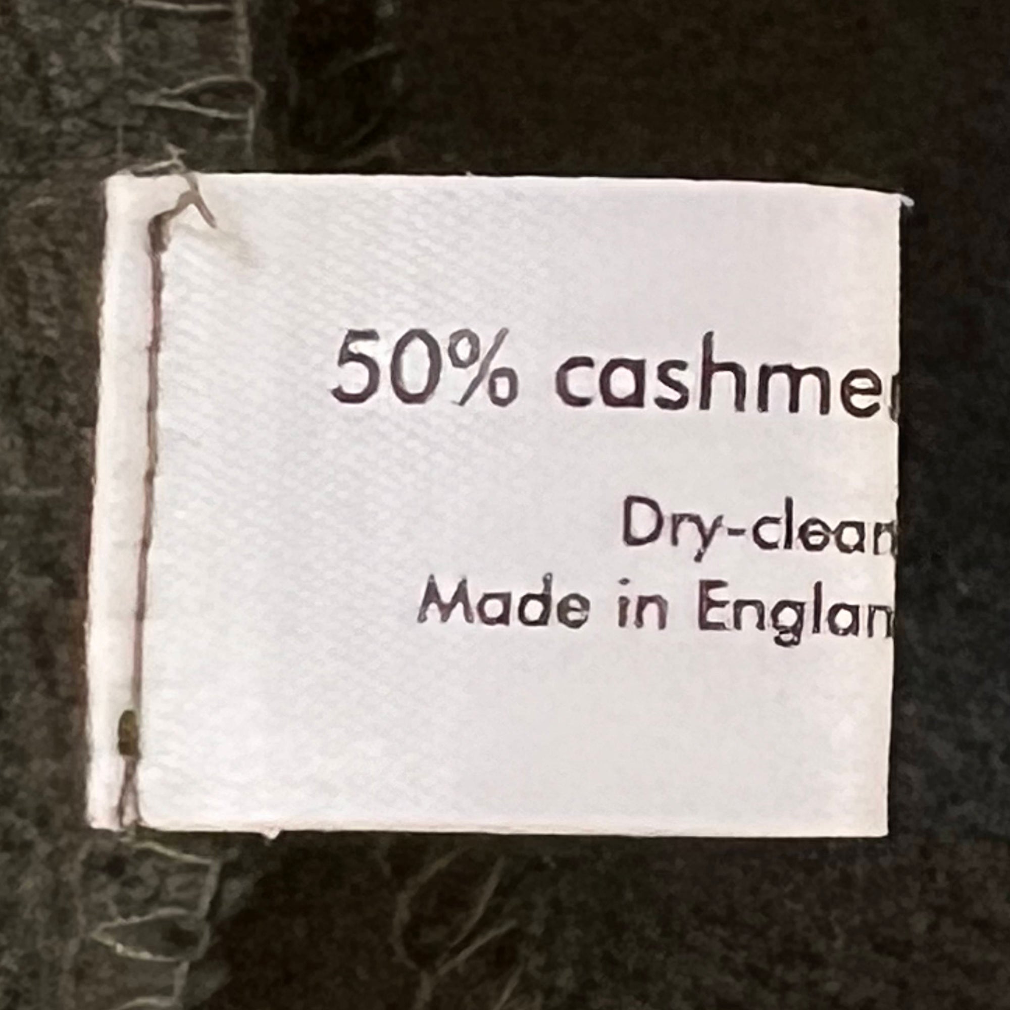 Vintage Eskandar Dress Green 50% Cashmere & 50% Silk O/S