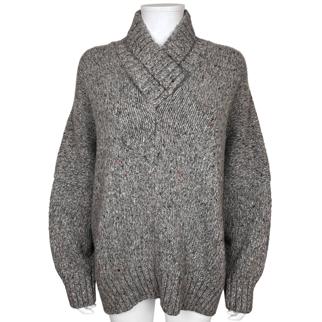 Eskandar Pullover Sweater Merino Wool Cashmere Blend O/S