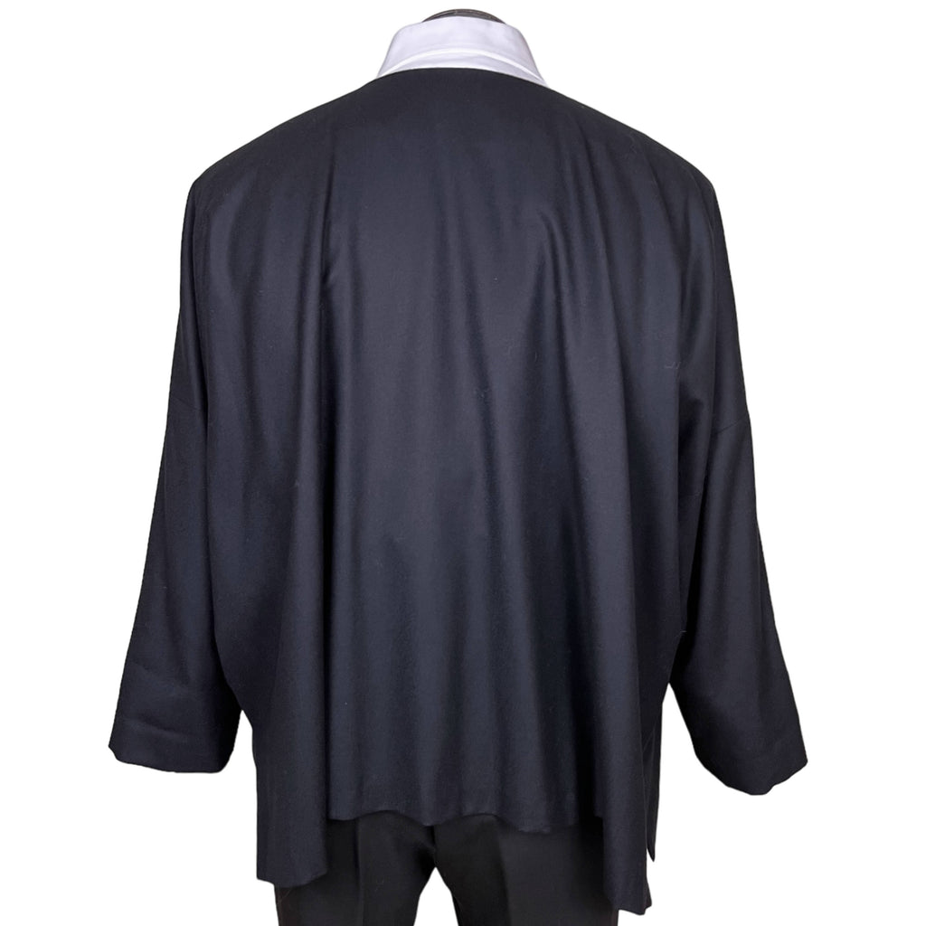 Vintage Eskandar Jacket Black Wool Blend Gender Neutral Sz 0