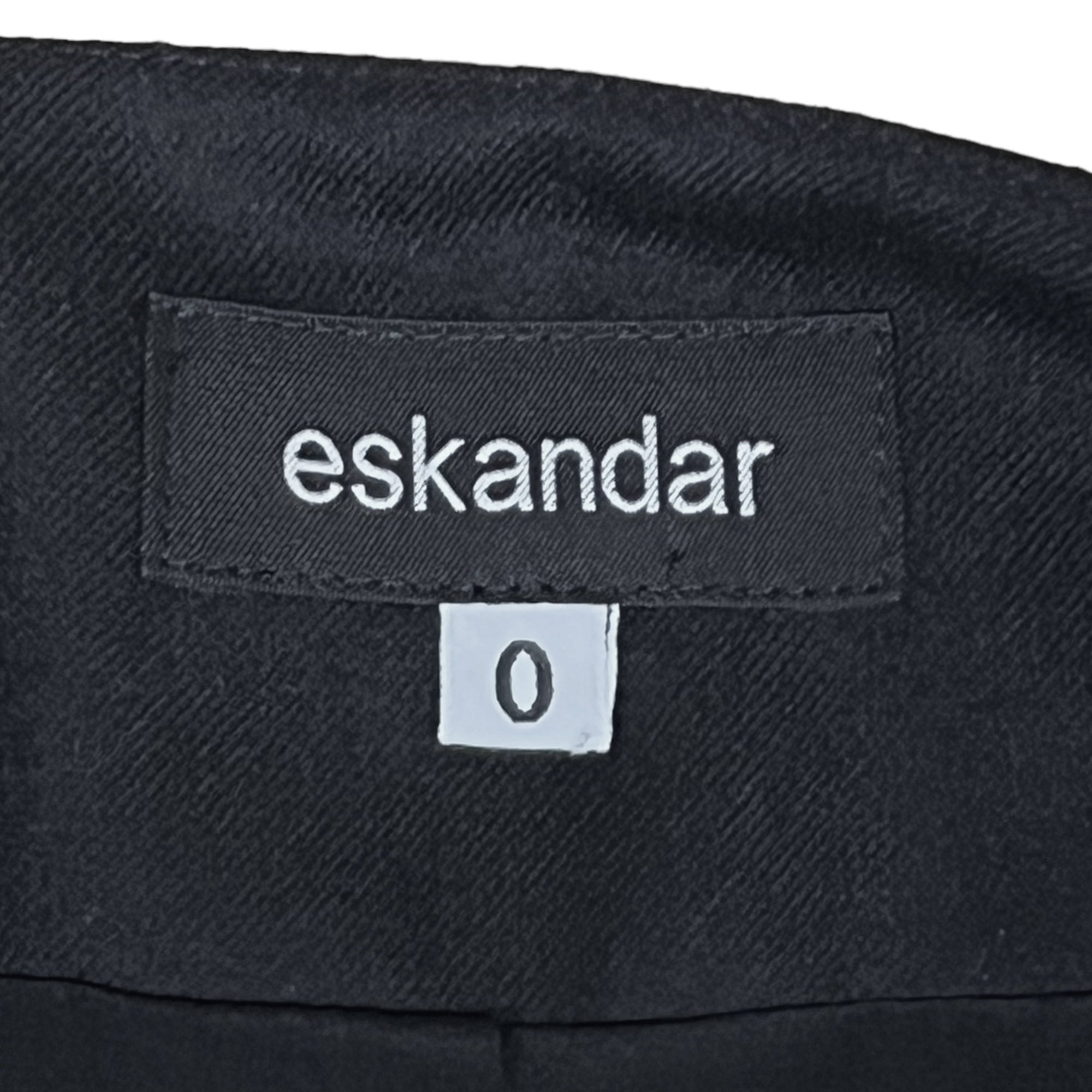 Vintage Eskandar Jacket Black Wool Blend Gender Neutral Sz 0