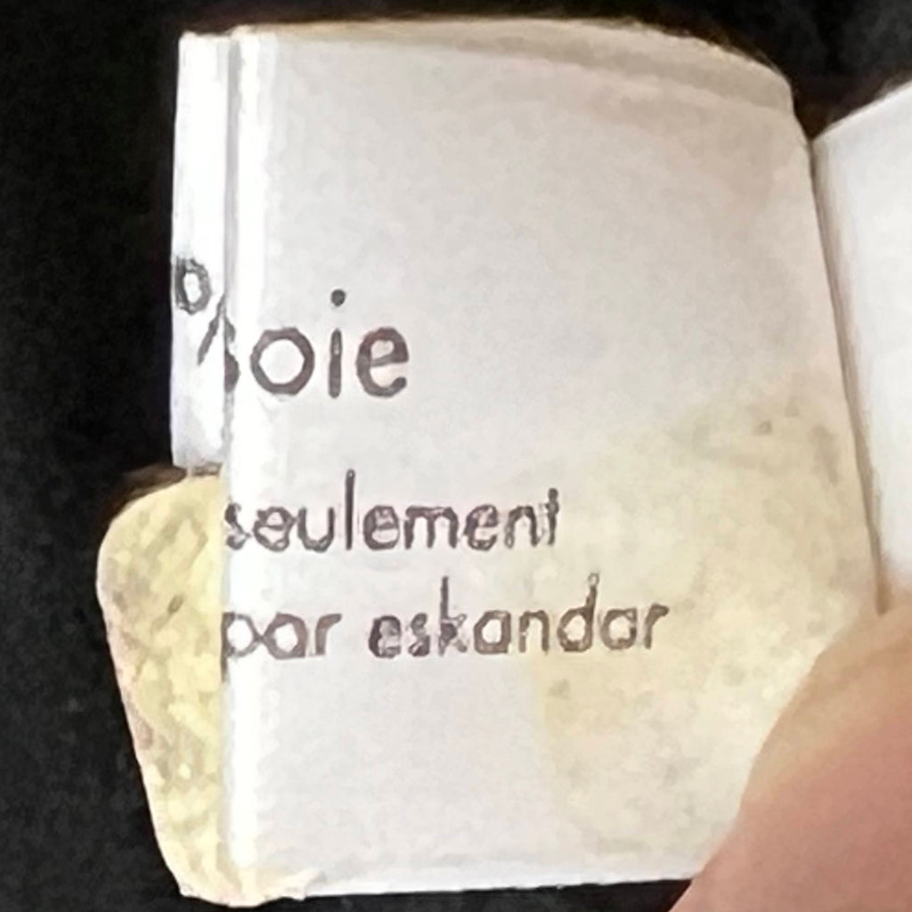 Vintage Eskandar Jacket Black Wool Blend Gender Neutral Sz 0