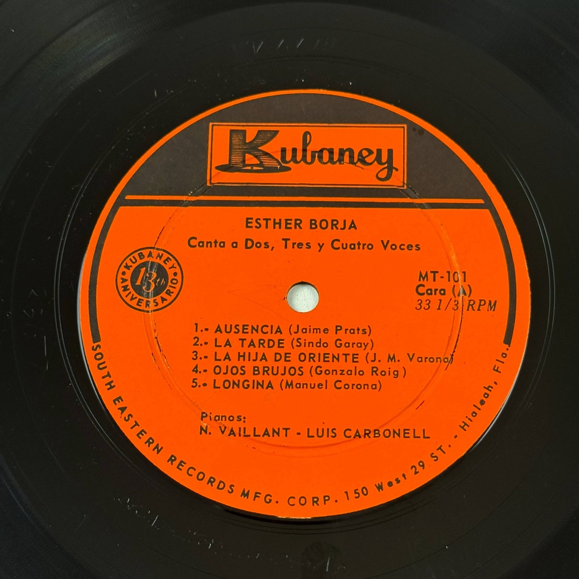 Esther Borja LP Vinyl Record Canta a Dos, Tres y Cuatro Voces VG+