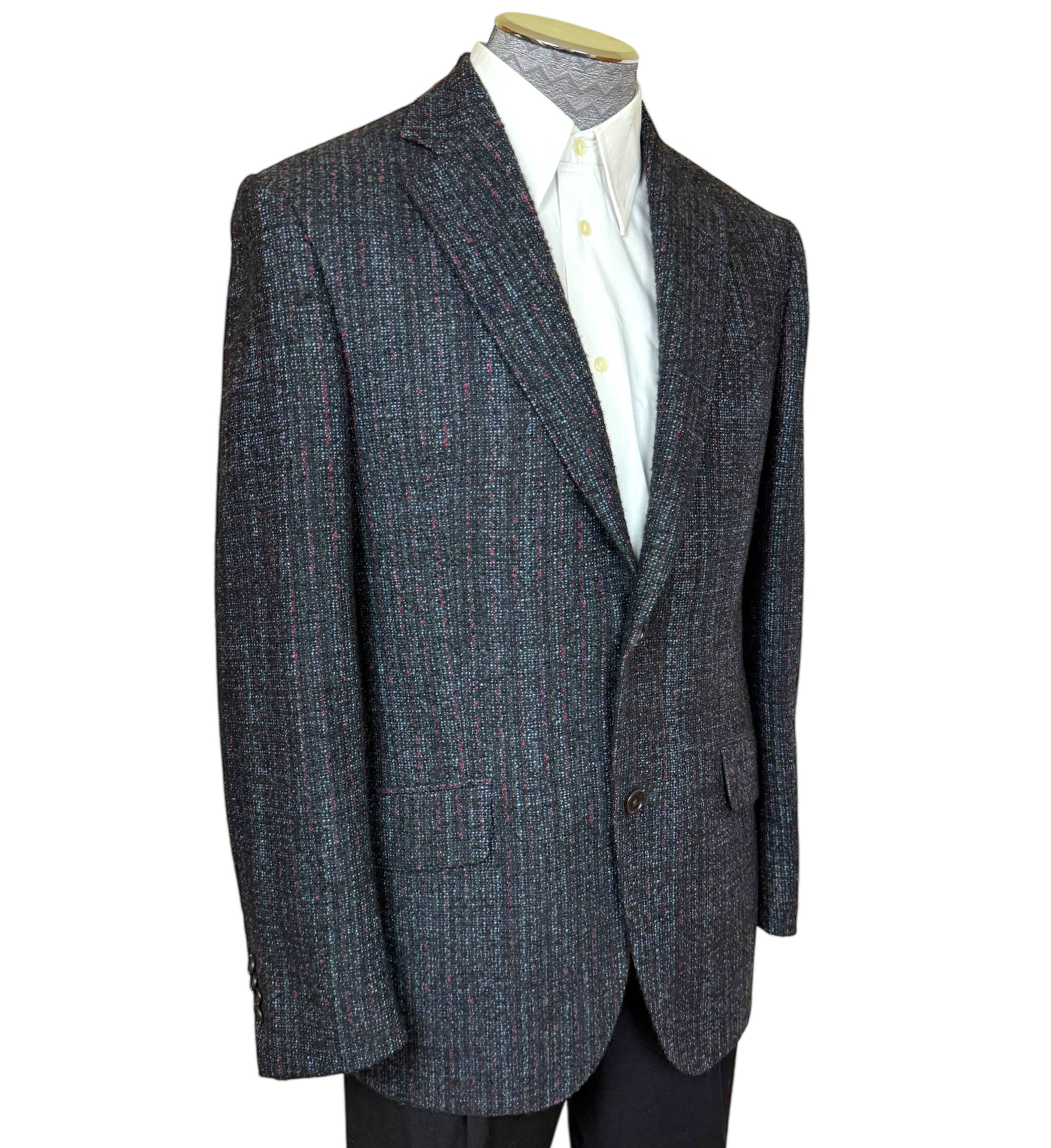 Etro Milano Blazer Italian Wool Blend Jacket Size 48
