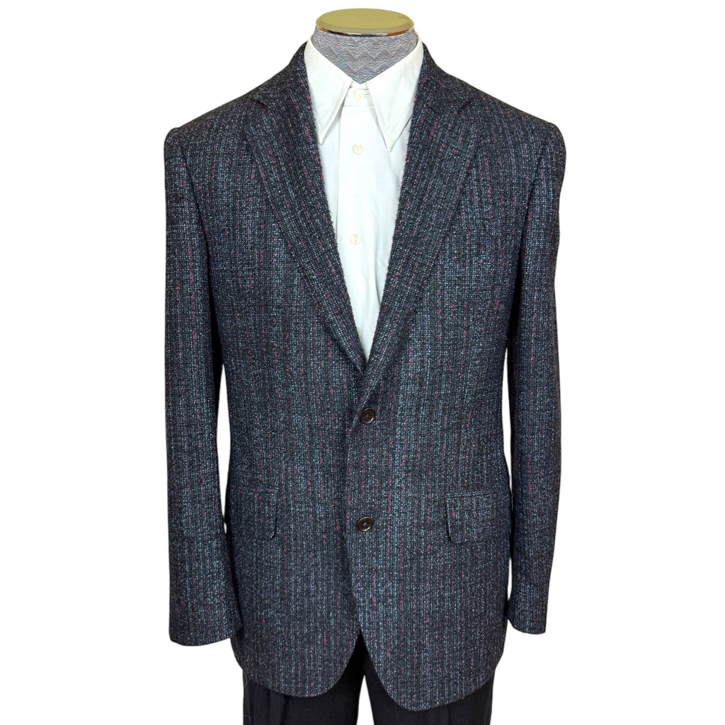 Etro Milano Blazer Italian Wool Blend Jacket Size 48
