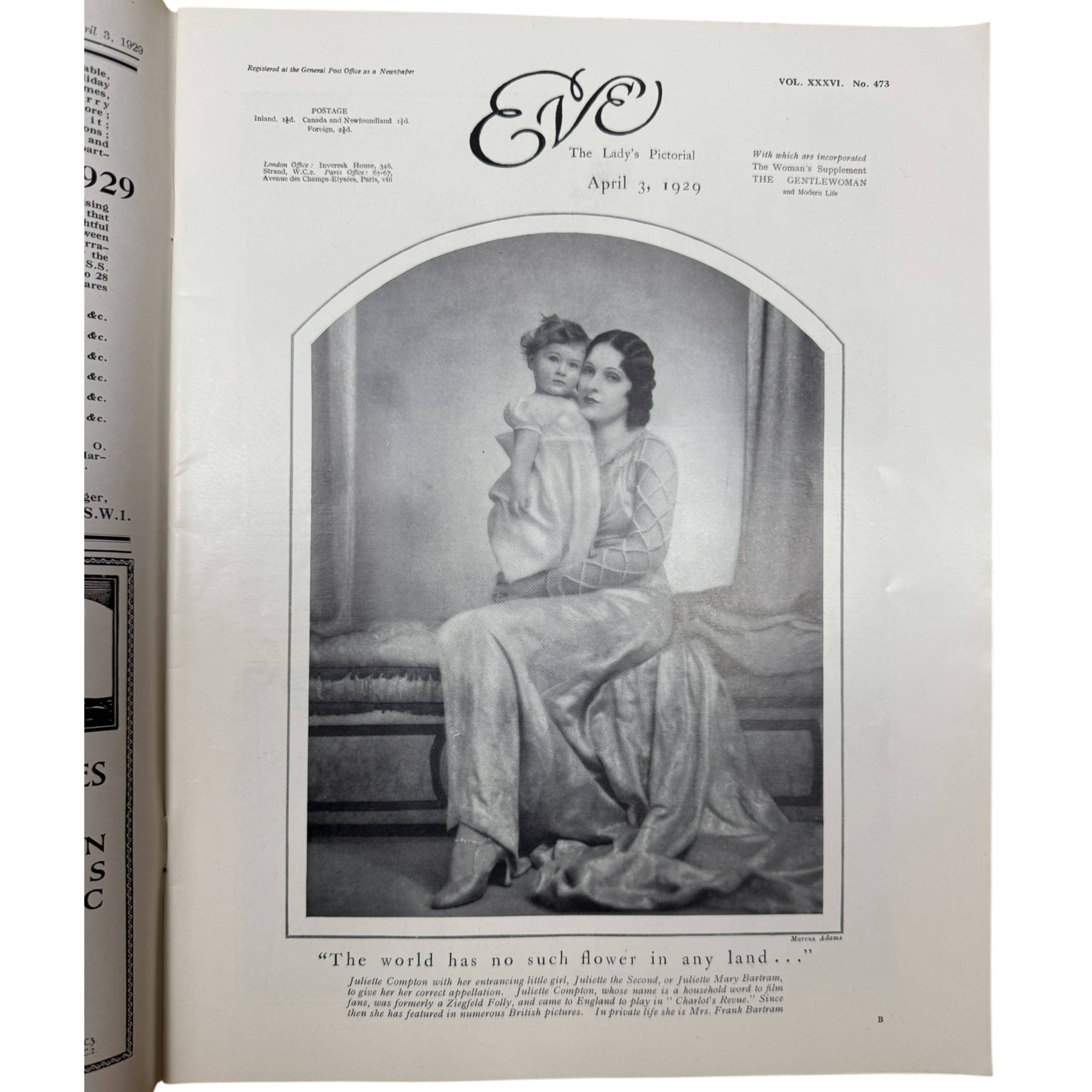 Eve – 1920s British Fashion Magazine – April 3, 1929 Issue