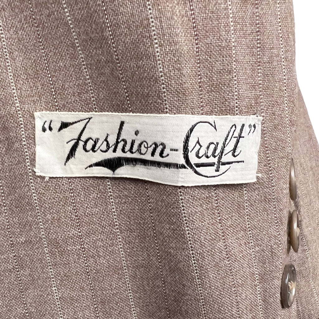 Unused Vintage 1940s Suit Jacket Fashion Craft Montreal S 36