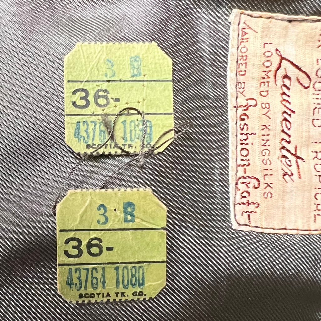 Unused Vintage 1940s Suit Jacket Fashion Craft Montreal S 36