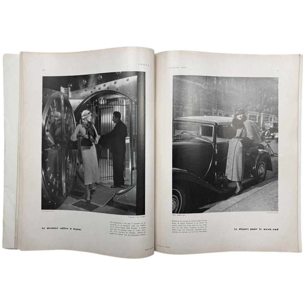 Vintage 1933 French Vogue Magazine Full February Issue Carl Eric Erickson Cover