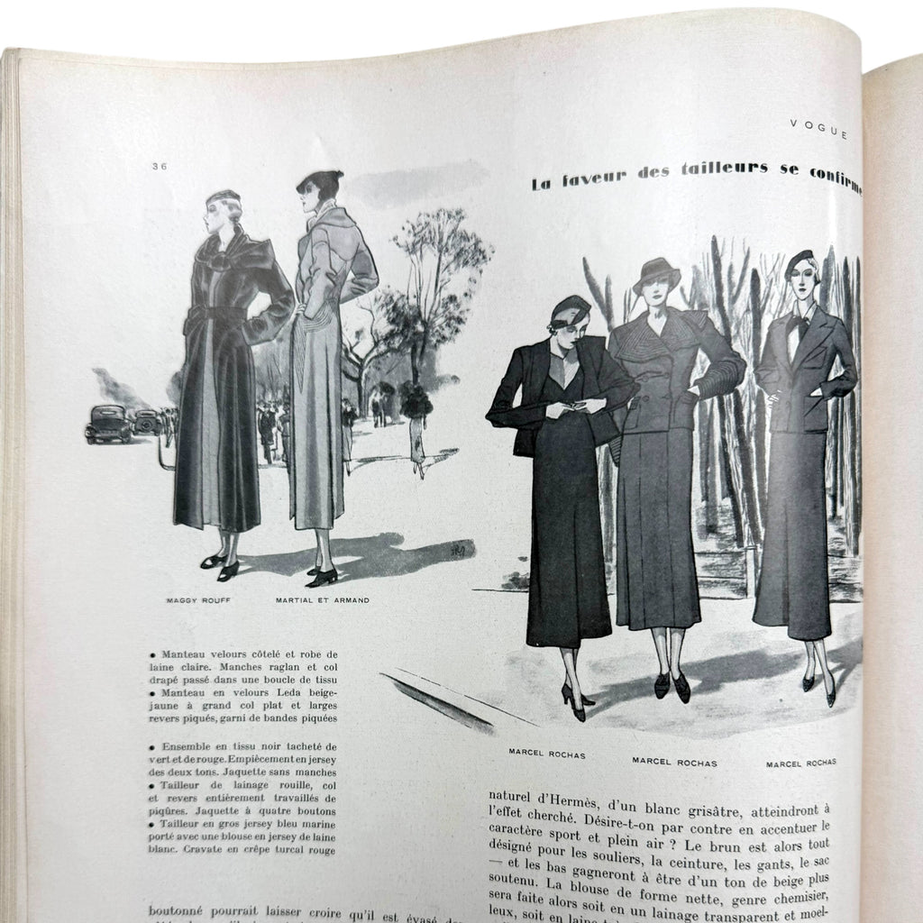 Vintage 1933 French Vogue Magazine Full February Issue Carl Eric Erickson Cover