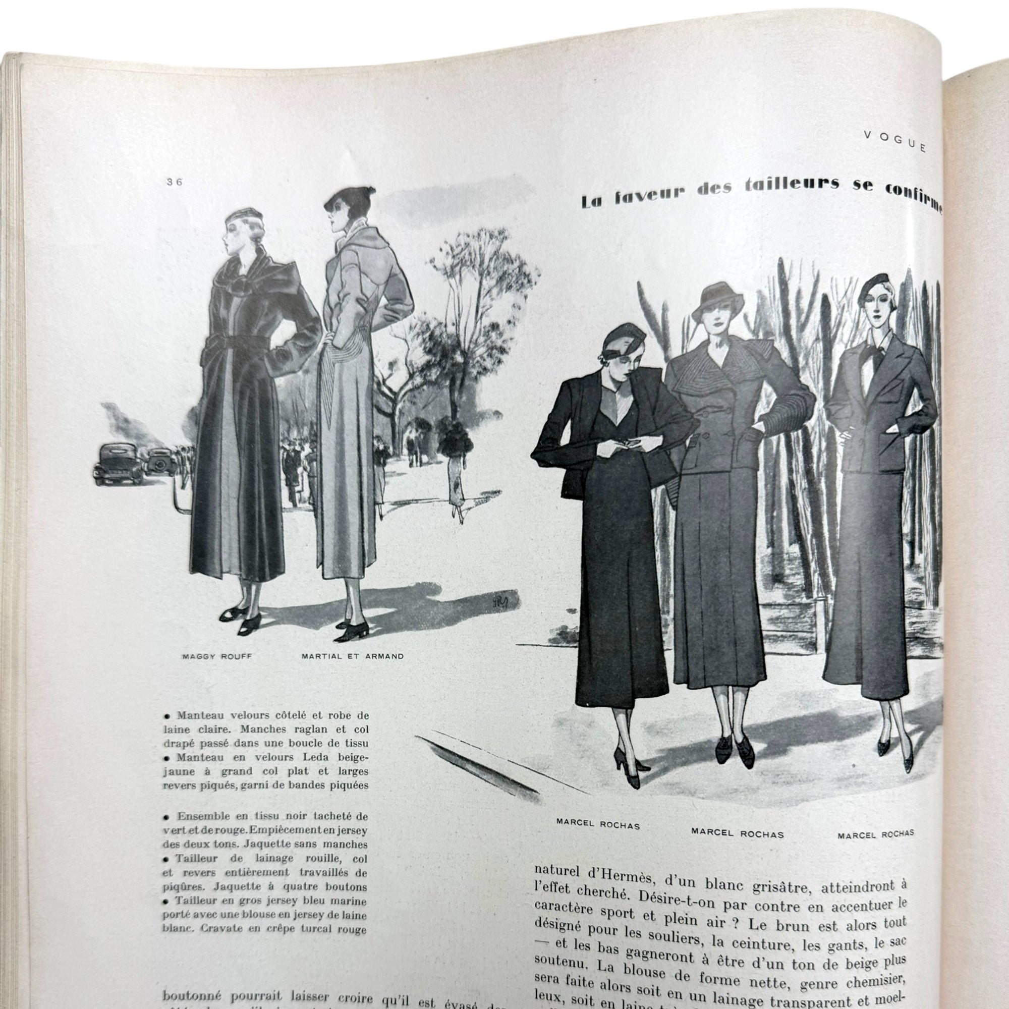 Vintage 1933 French Vogue Magazine Full February Issue Carl Eric Erickson Cover