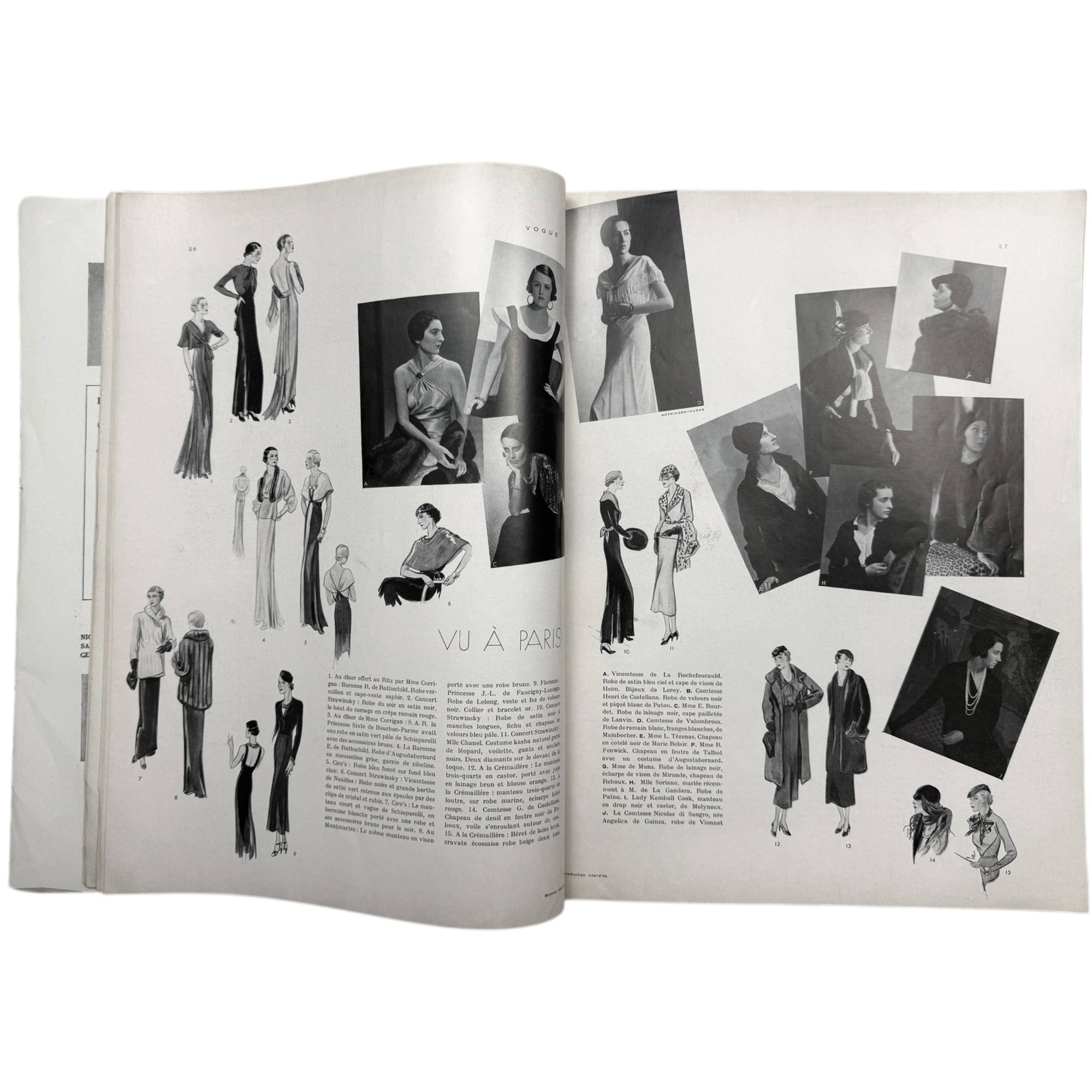 Vintage 1933 French Vogue Magazine Full February Issue Carl Eric Erickson Cover