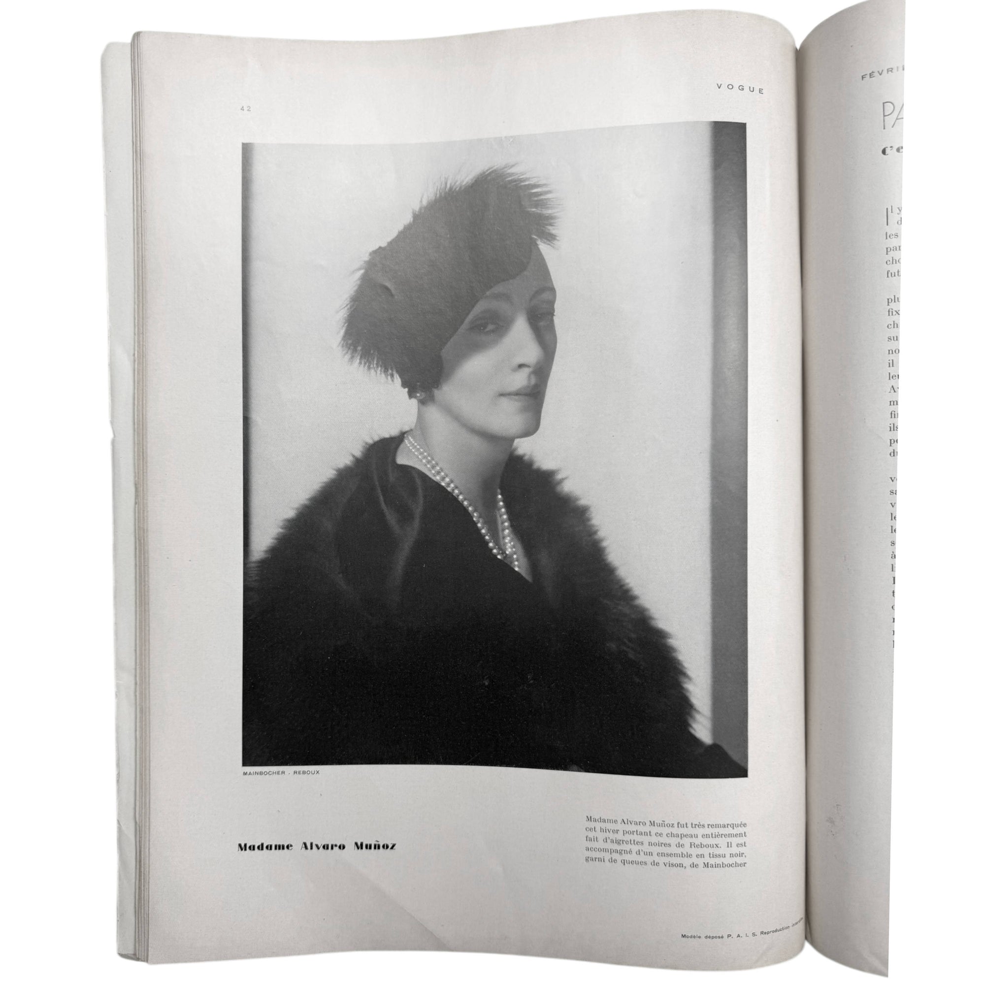 Vintage 1933 French Vogue Magazine Full February Issue Carl Eric Erickson Cover