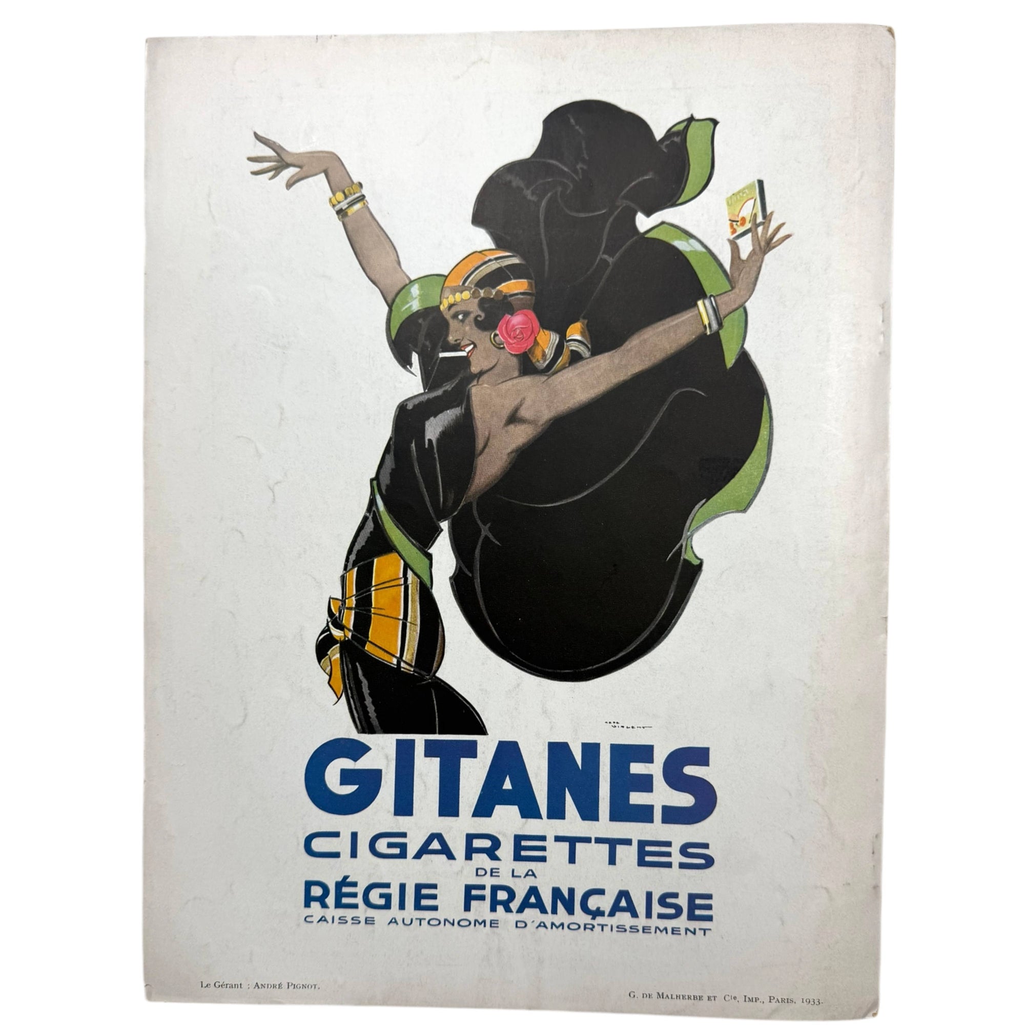 Vintage 1933 French Vogue Magazine Full February Issue Carl Eric Erickson Cover