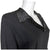 Vintage 1920s Flapper Dress Federal Model Black Crepe Size M