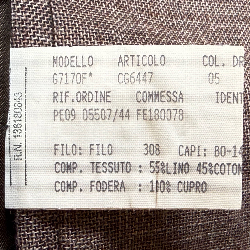 Salvatore Ferragamo jacket model G7170F article CG6147 manufacturing label