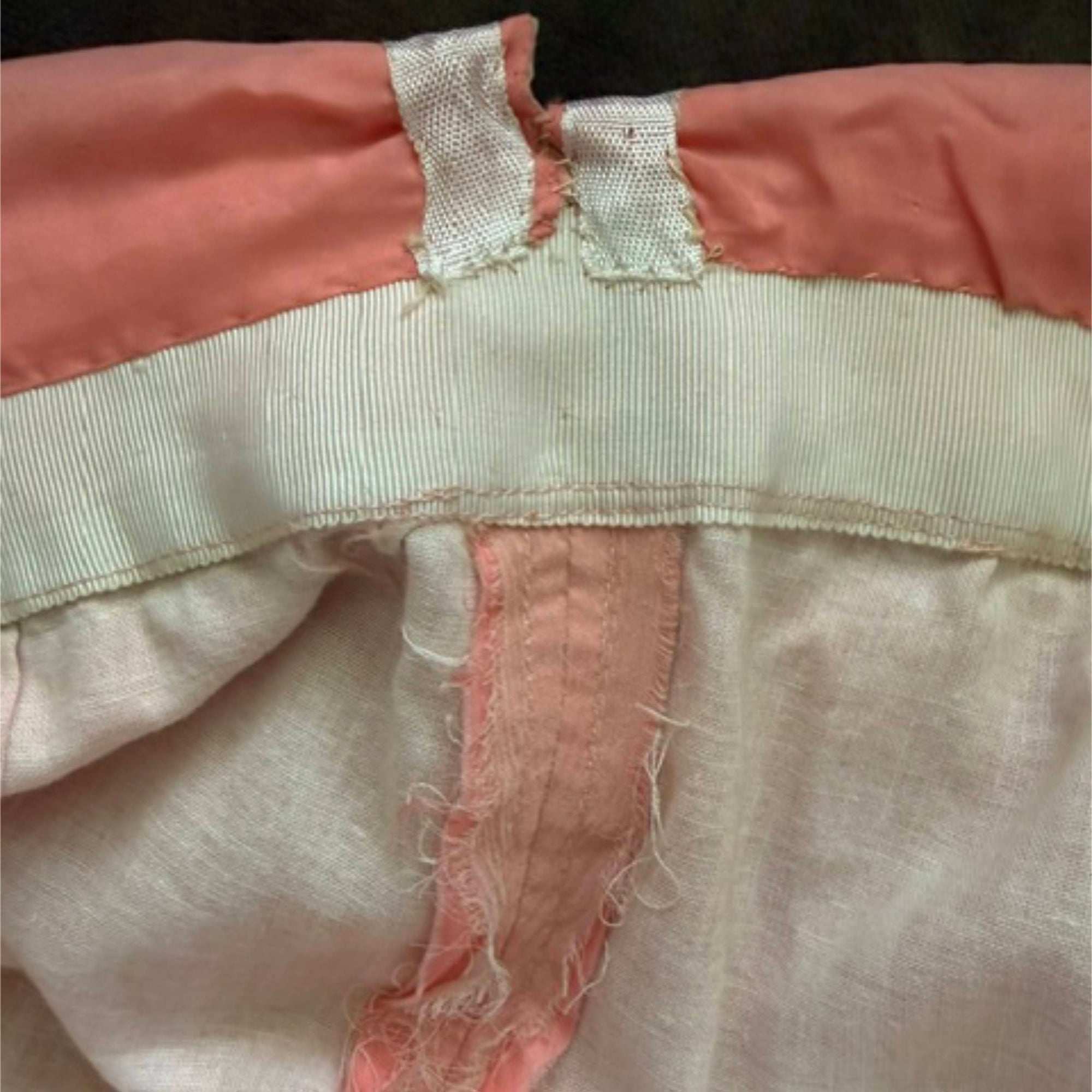 interior finishing on Fiandaca couture gown