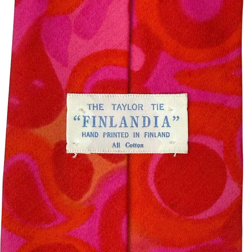 the Taylor Tie Finlandia Made in Finland Label