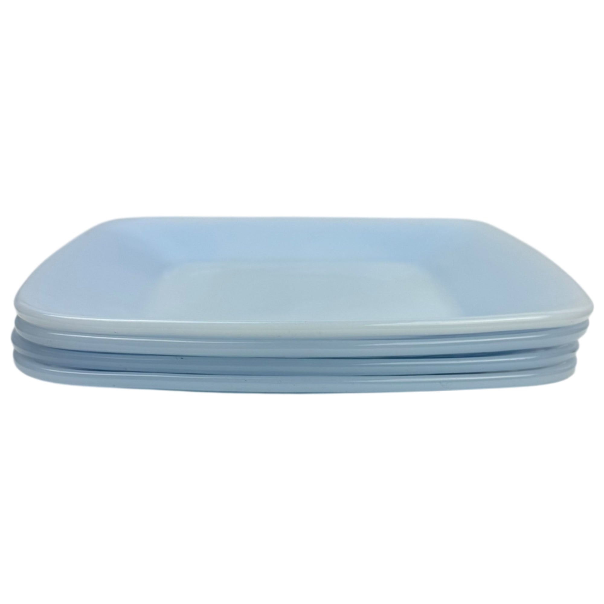 4 Vintage 1950s Anchor Hocking Azurite Charm Luncheon Plates